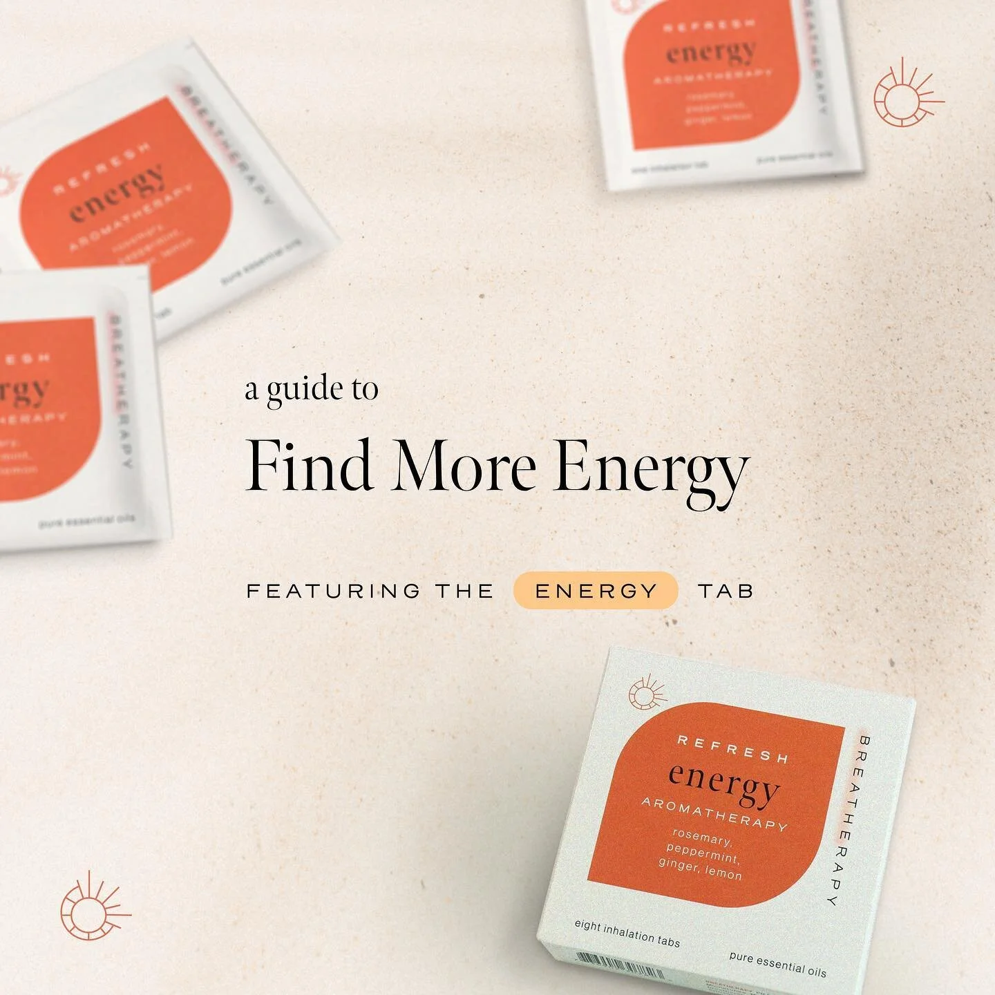The sun is out&hellip; now time to match that energy! ☀️

Sometimes the best way to get energized is to choose to be so! Allow our ENERGY aromatherapy patch to help in your efforts to be rejuvenated. Pure essential oils of rosemary, peppermint, ginge