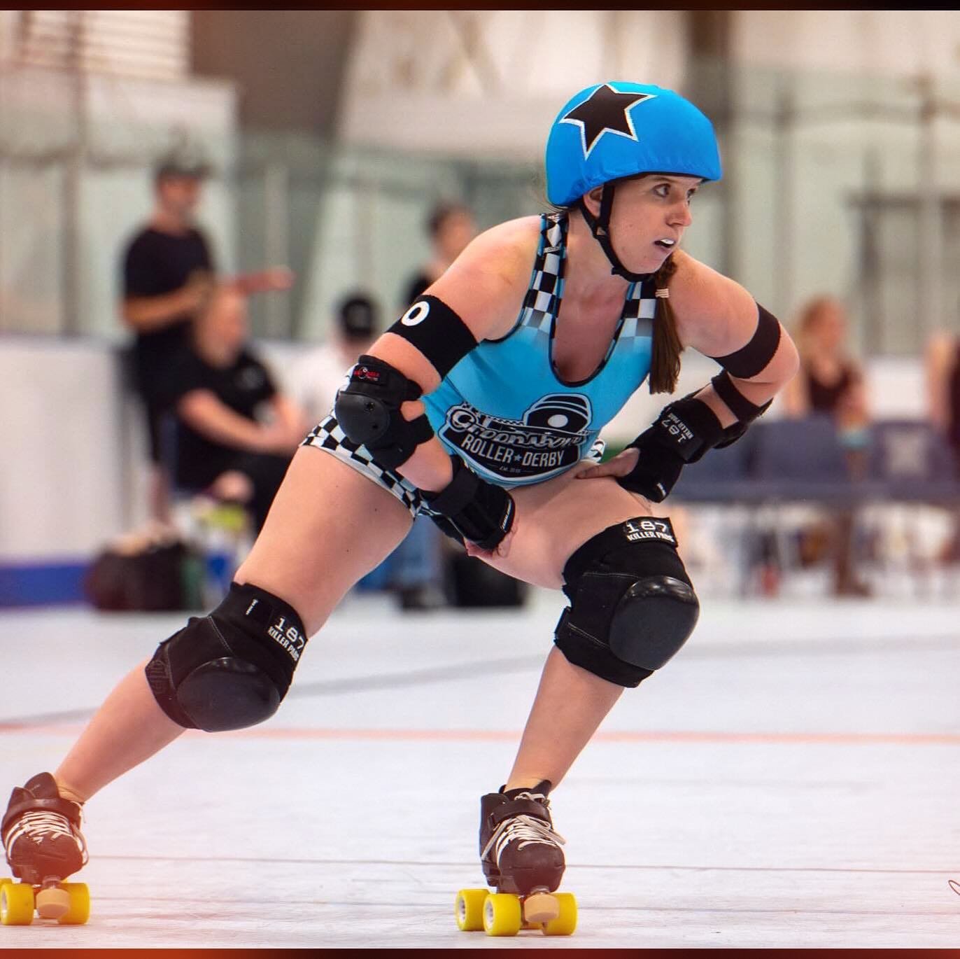 🚂 MEET THE SKATERS OF GREENSBORO ROLLER DERBY🚂

Meet Aurie O&rsquo;Speedwagon, #80, She/Her: 

Speed has been strong since 2012, when she first laced up with the Savannah Derby Devils. After relocating to North Carolina, she hit the track with the 