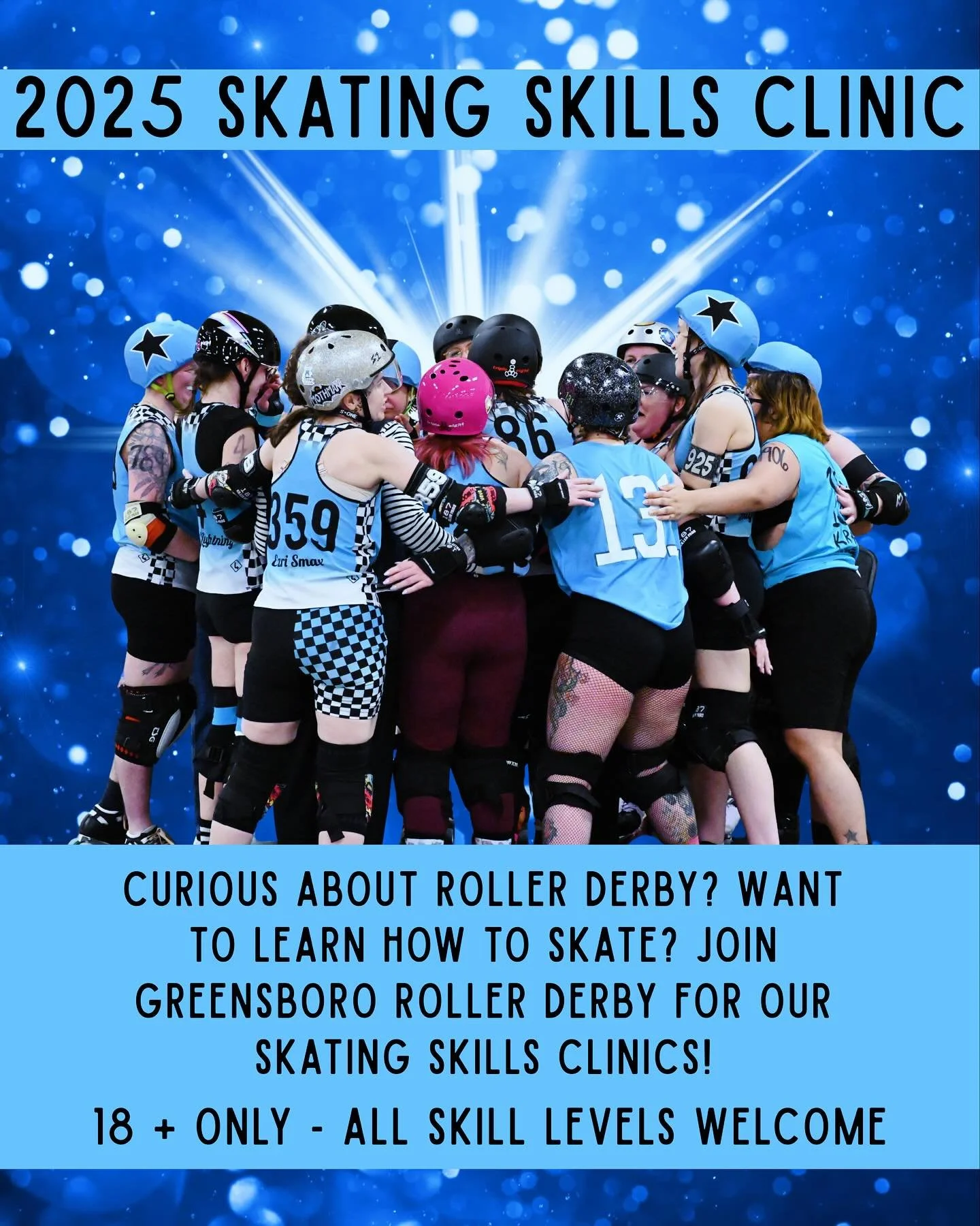 Are you curious about roller derby? Want to learn how to skate? Join us for our 2025 SKATING SKILLS CLINIC starting November 20th from 7-9 PM. 

18+ Only and open to ALL SKILL LEVELS! 

Follow the link in our bio or click here: https://docs.google.co