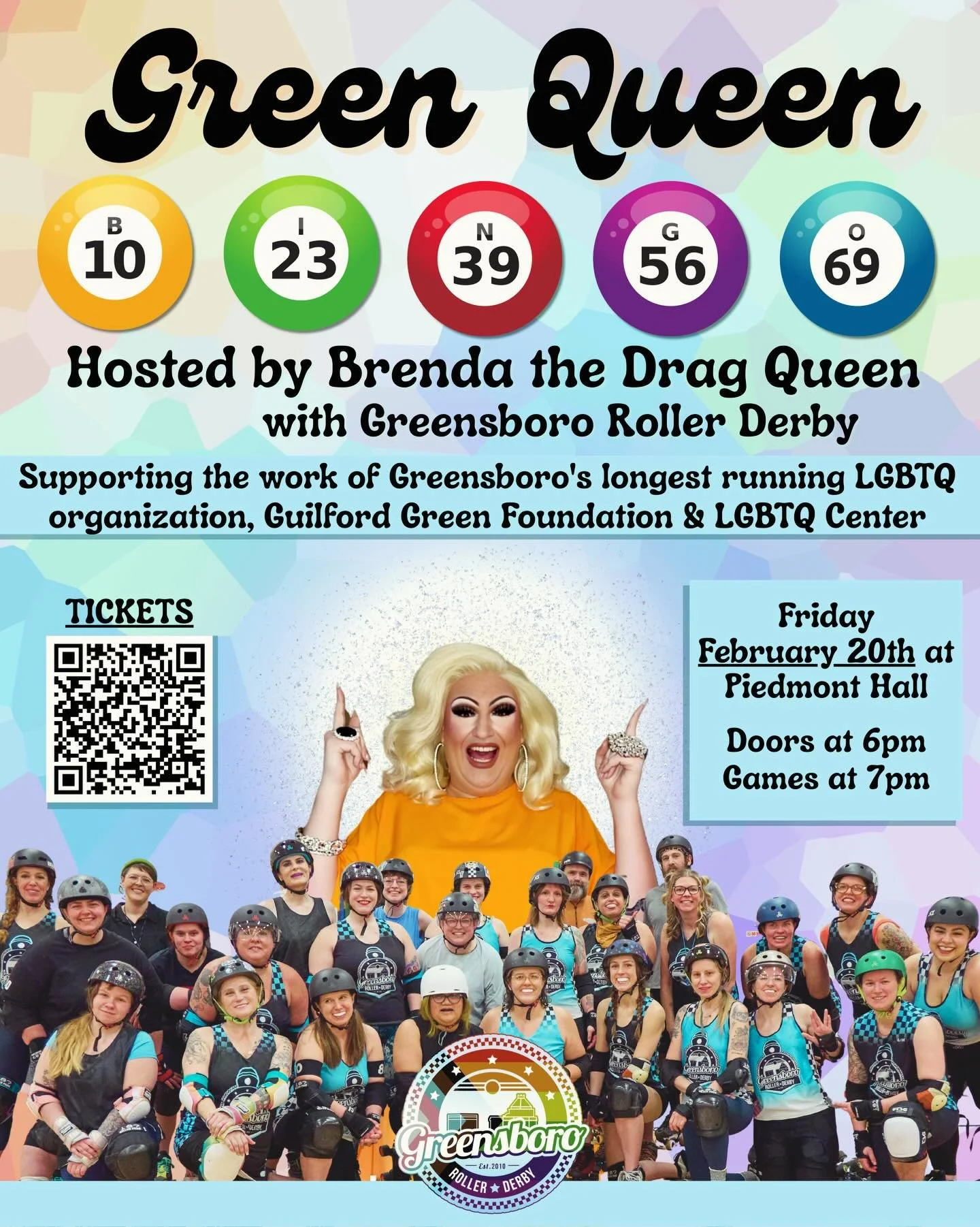 We&rsquo;re back at it again at Green Queen Bingo to support @guilfordgreenfoundation! 🤩 

We&rsquo;re super excited to play bingo, raise some funds for a stellar organization, and to meet you all! Hope to see you there!! 🌟

Come play bingo with us