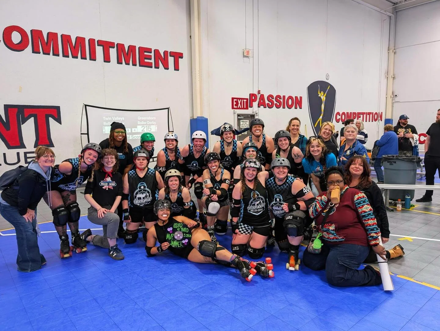 Thanks so much @twinvalleysrollerderby for such an awesome game!! Y&rsquo;all really turned it out! 

Thanks so much @relentlessrollerderby for hosting us! We had such a blast! 💖💥