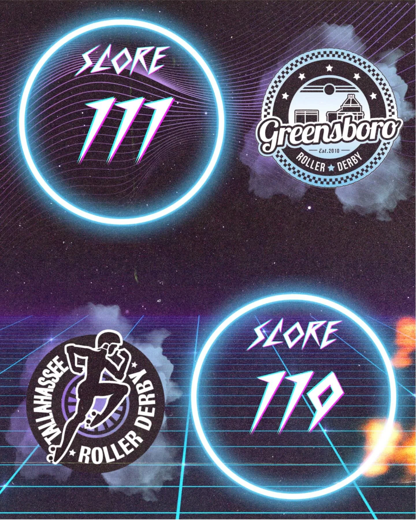 OH MY GOODNESS! What an awesome game??? Thanks @tallahasseerollerderby for BRINGING IT and keeping us on our toes the entire game. We had SUCH a blast! Y&rsquo;all are awesome 💙💙 

Also super special shoutout to our MVP blocker and jammer, Cootie &