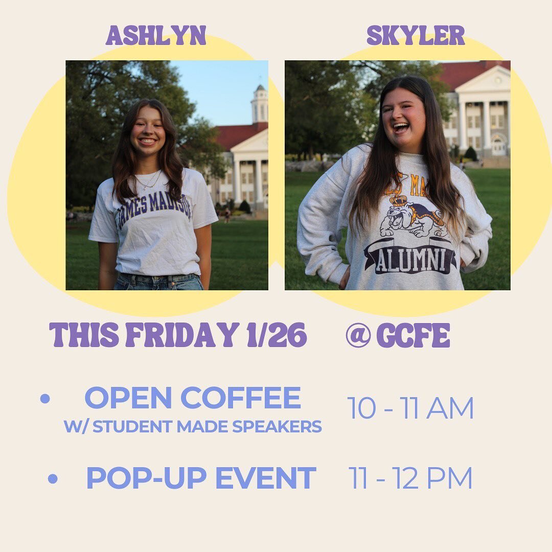 Exciting things happening tomorrow! @jmugcfe 🥳
✨
Be sure to stop by to hear some of our student made managers and other entrepreneurs speak at open coffe! ☕️
✨
The stick around for a pop up after! See you there :)