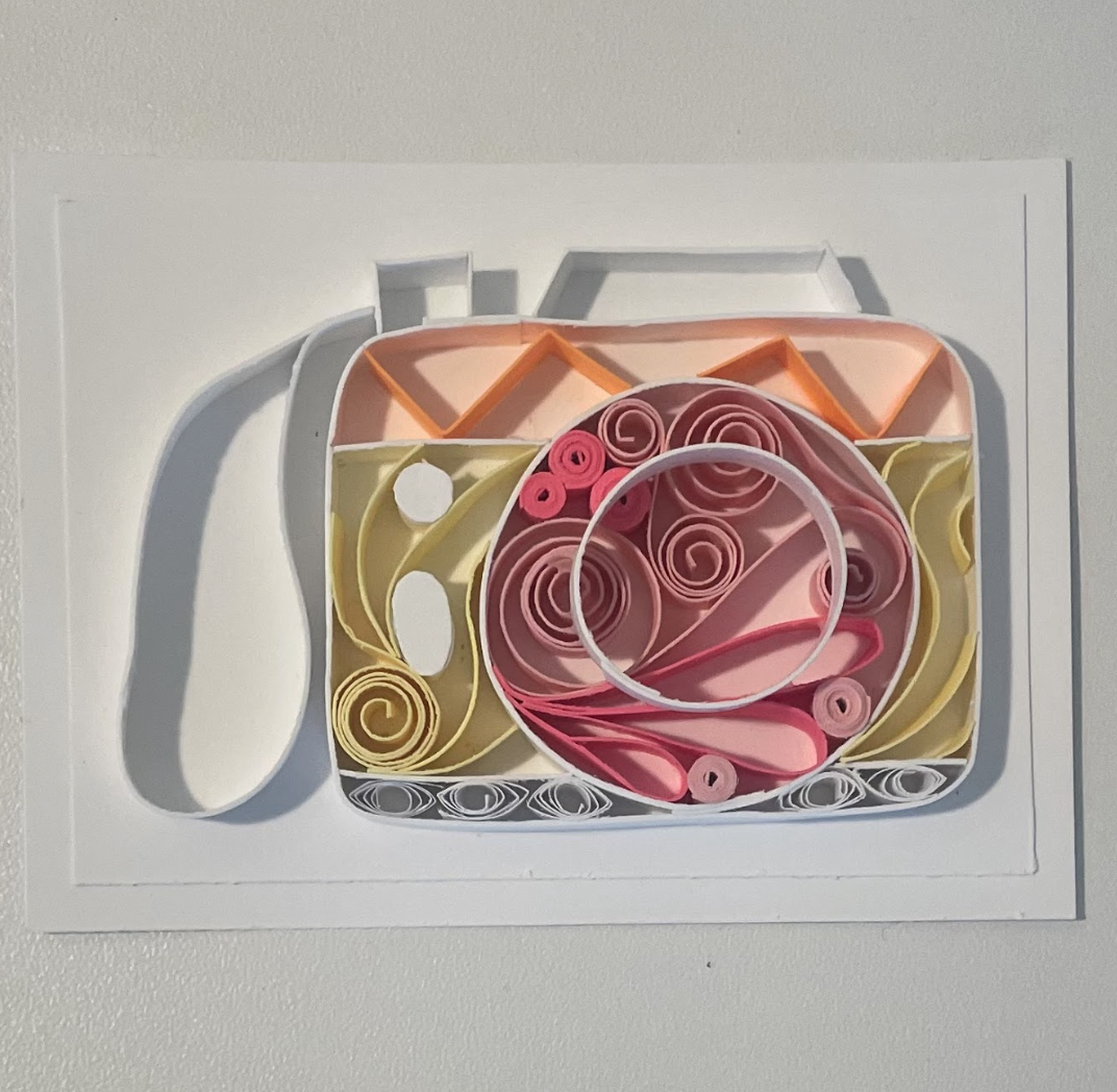 paper quilled camera