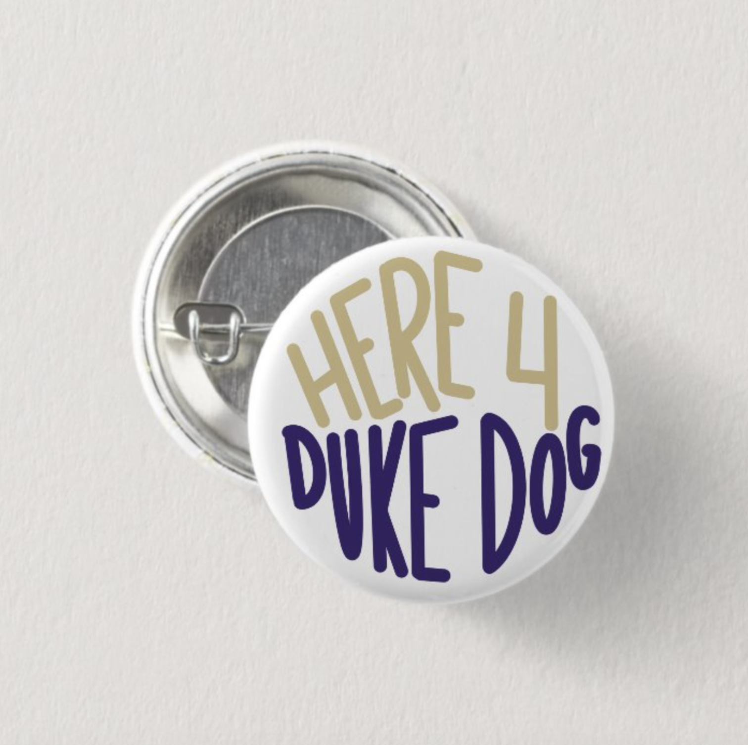 here 4 duke dog pin