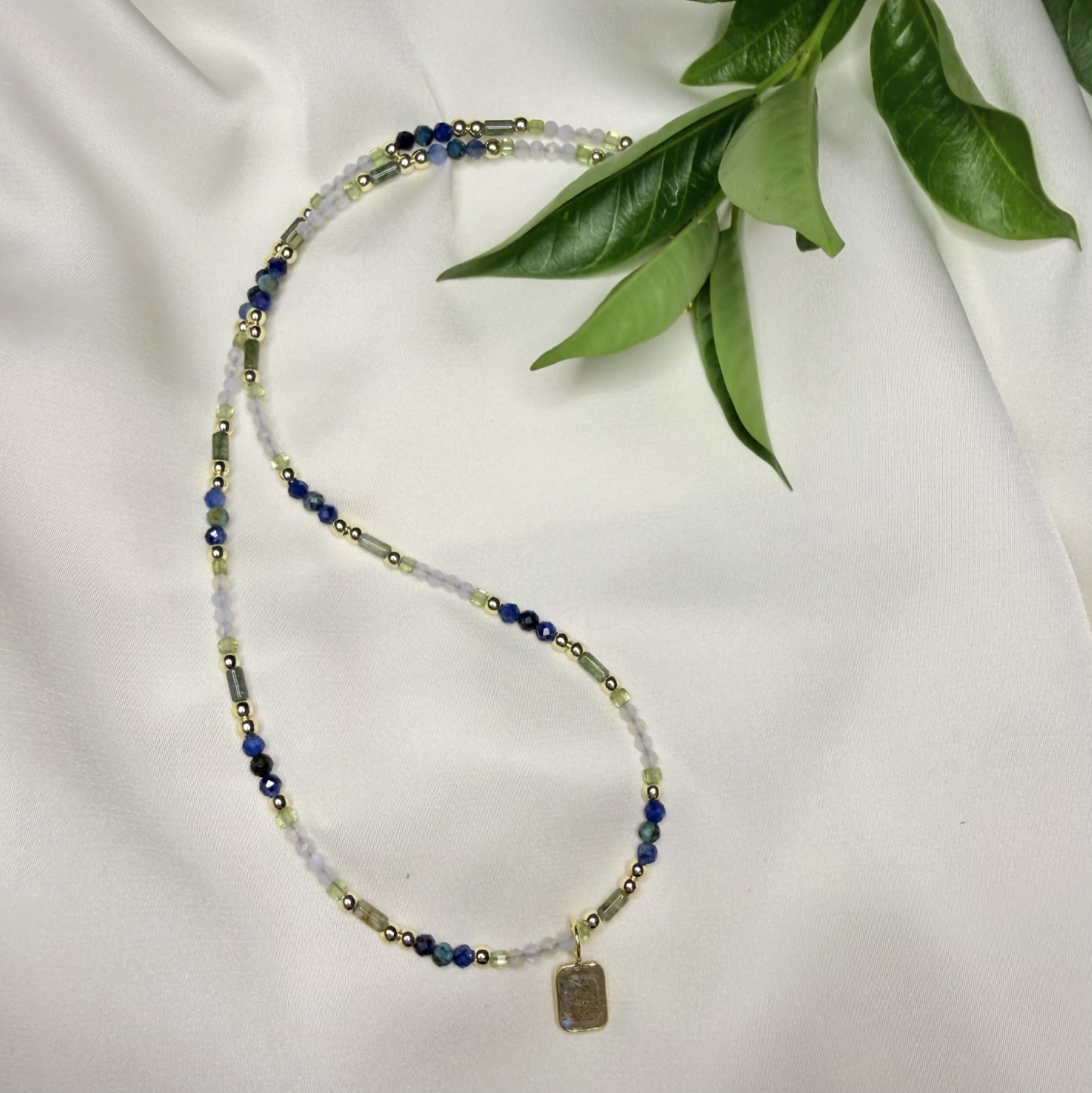 Ivy Lagoon Gemstone Necklace