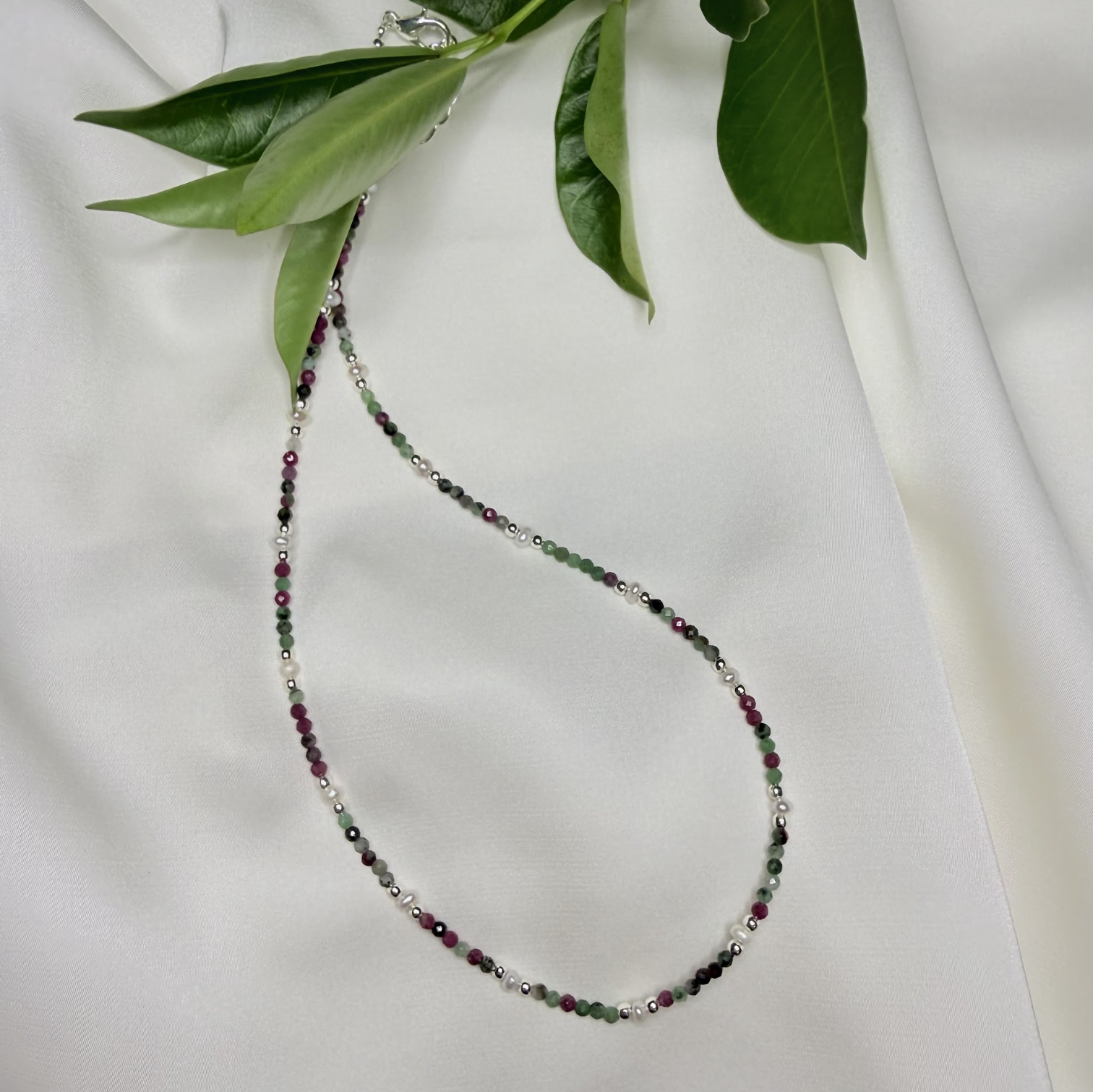 Ruby Garden Gemstone Necklace