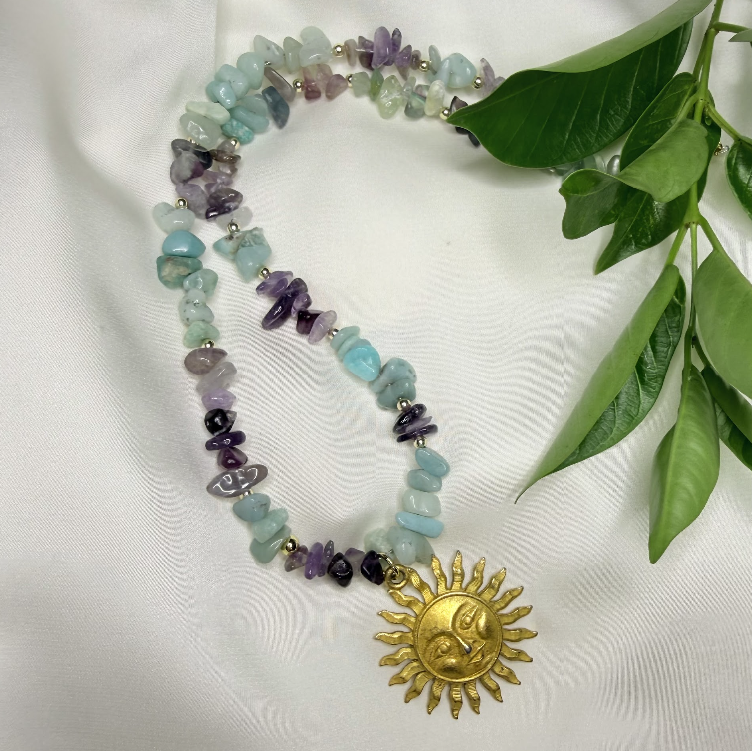 Midnight Sun Gemstone Necklace