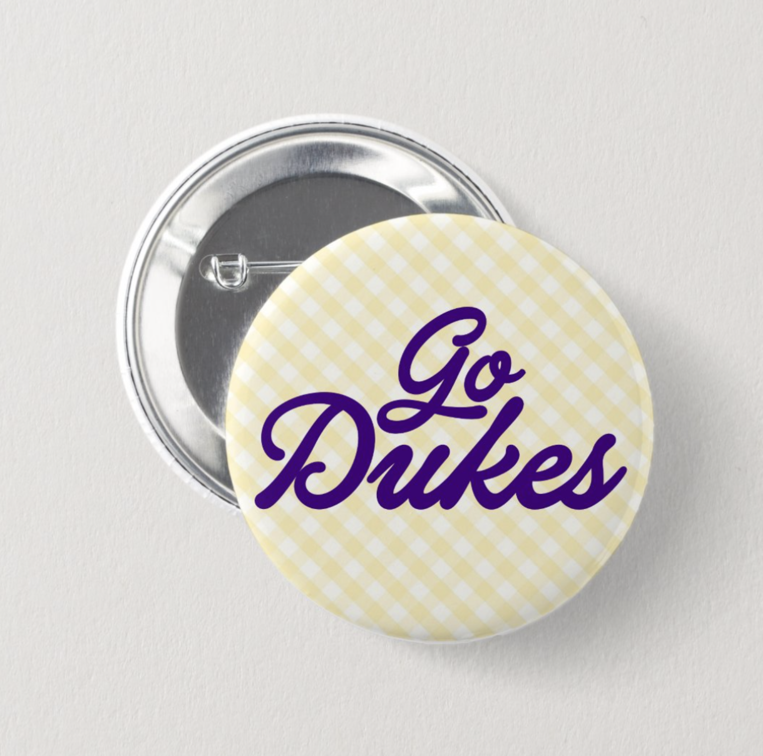 go dukes plaid (medium) pin