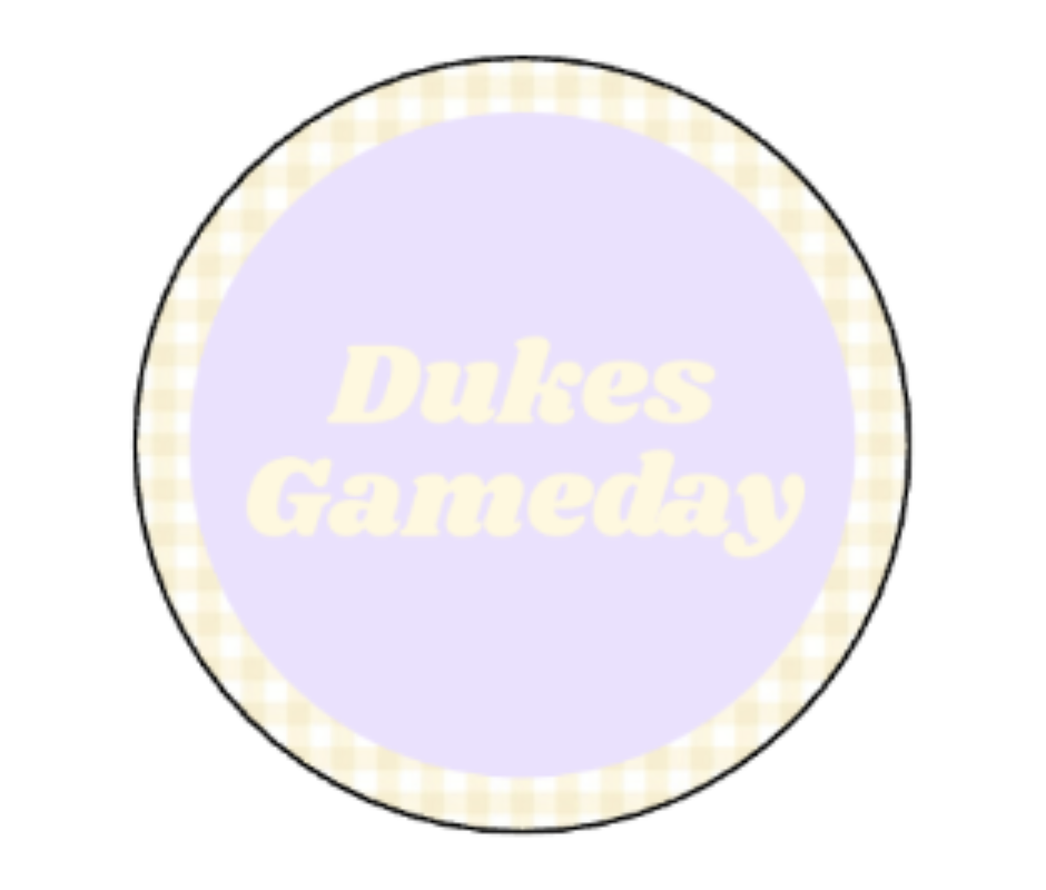 Gingham Dukes Gameday Pin