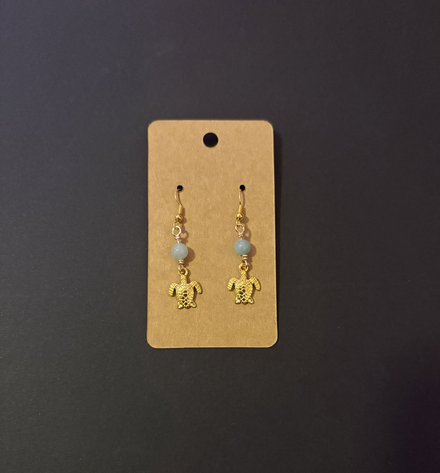 Amazonite Sea Turtle Earrings