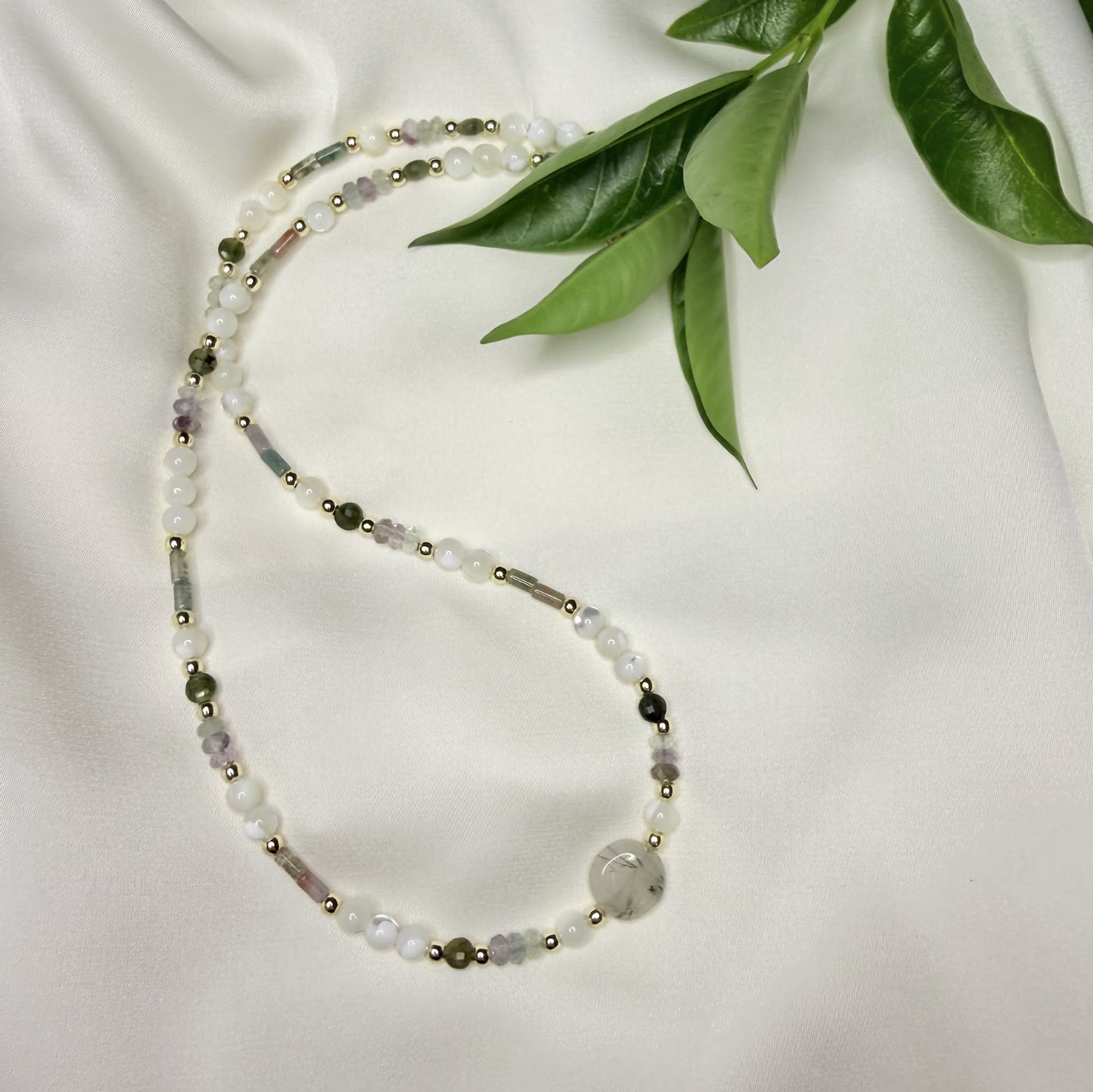 Garden Angel Gemstone Necklace