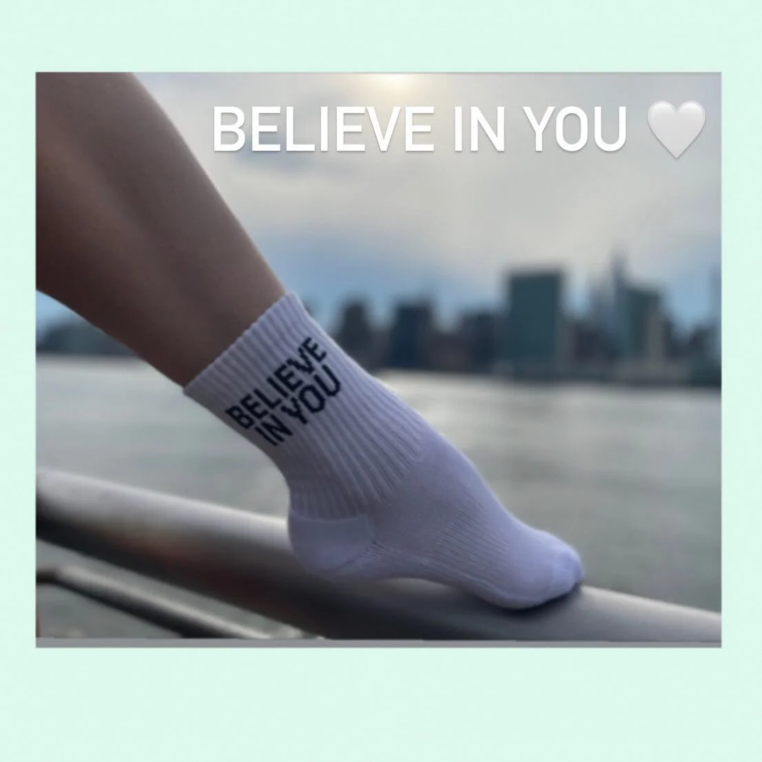 &ldquo;The Affirmation Range&rdquo; Set 1 (of 8)
BELIEVE IN YOU 🤍 available now. #giveitsocks