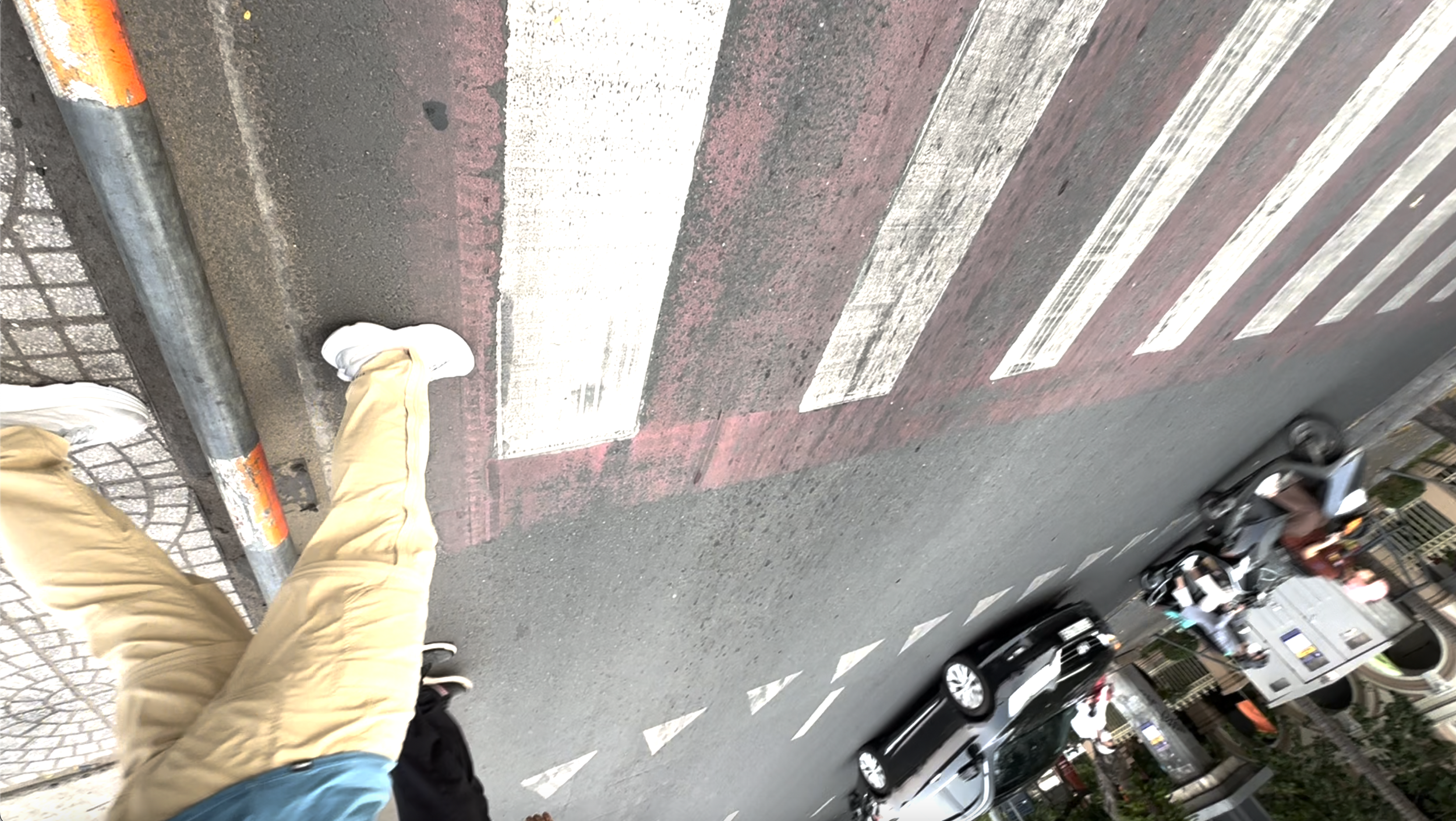 crossing the street in Saigon