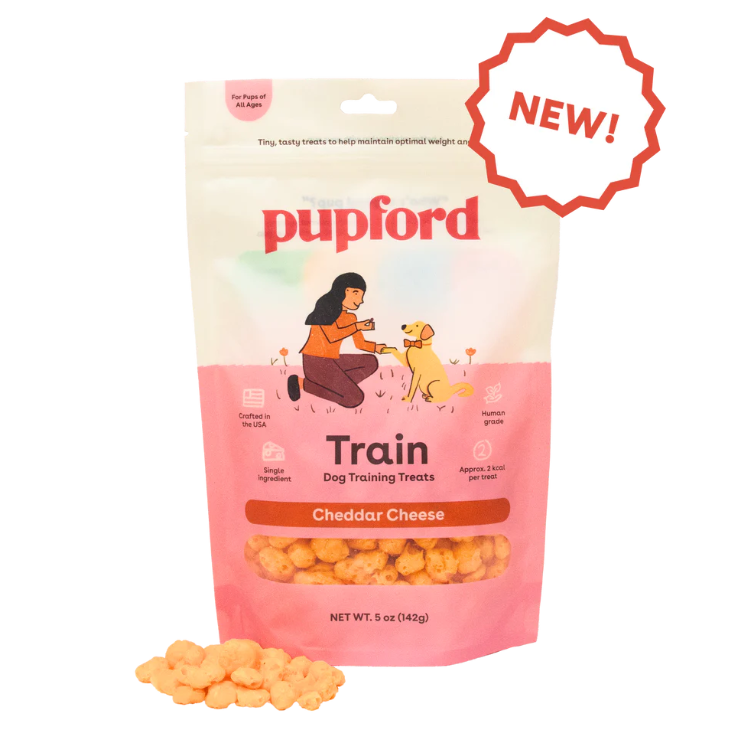 Pupford Freeze-Dried Cheddar - about 2 kcals/treat.