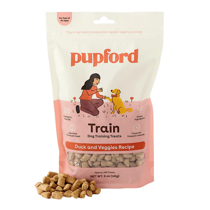 Pupford Freeze Dried Duck & Veggies - less than 1 kcal/treat.