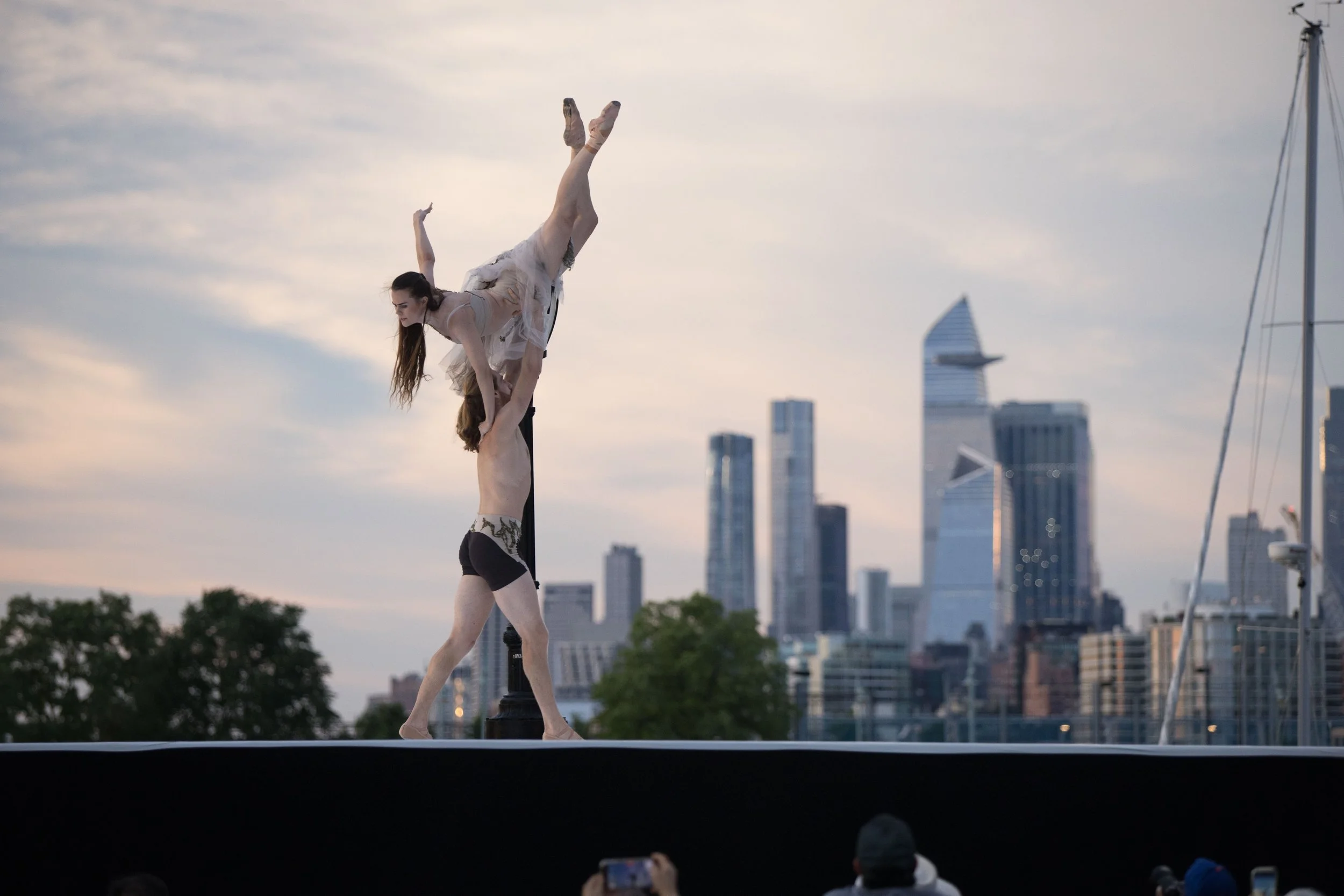 artists Silken Kelly and Austin Powers perform Inimical Architecture - photo by Paul DuBois - costumes by Lauren Carmen