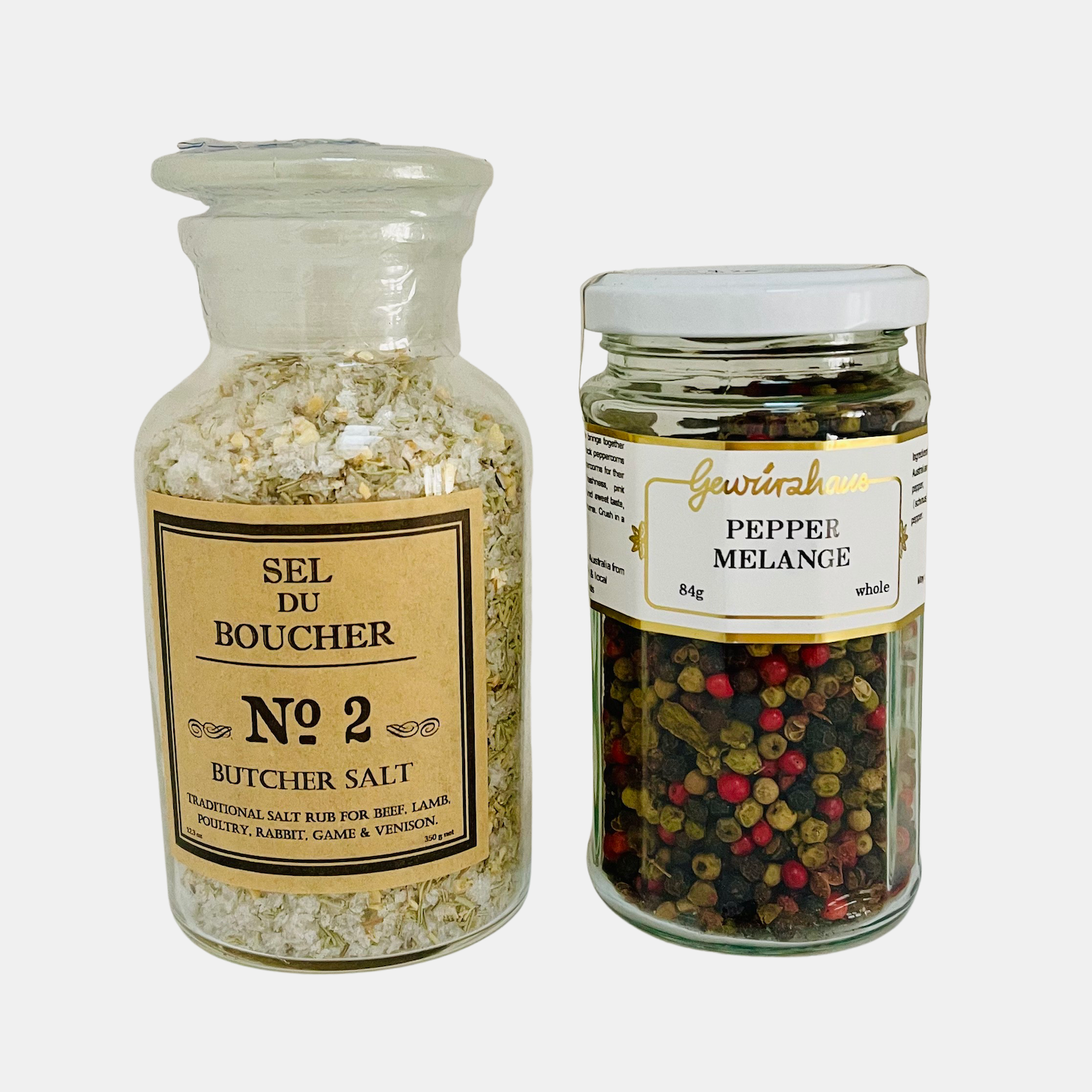 Gewurzhaus Pepper Melange & Plain and Simple Salt