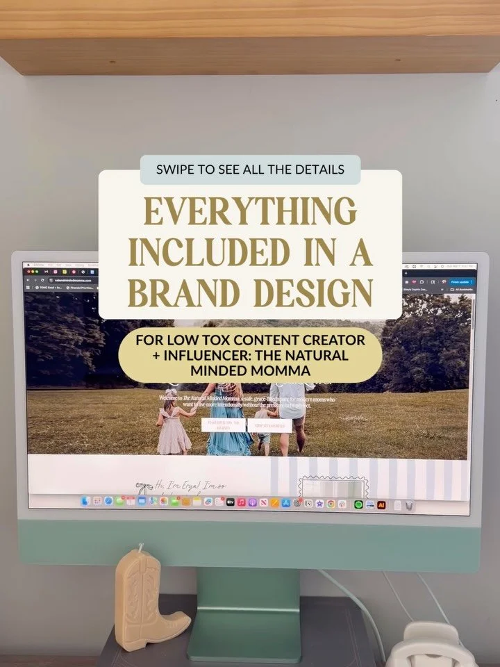 I had been following Eryn since 2021&hellip; so when she trusted me to rebrand The Natural Minded Momma?! I was internally screaming, crying, and throwing confetti🎉

@thenaturalmindedmomma is a girly girl at heart and a fierce protector of her famil
