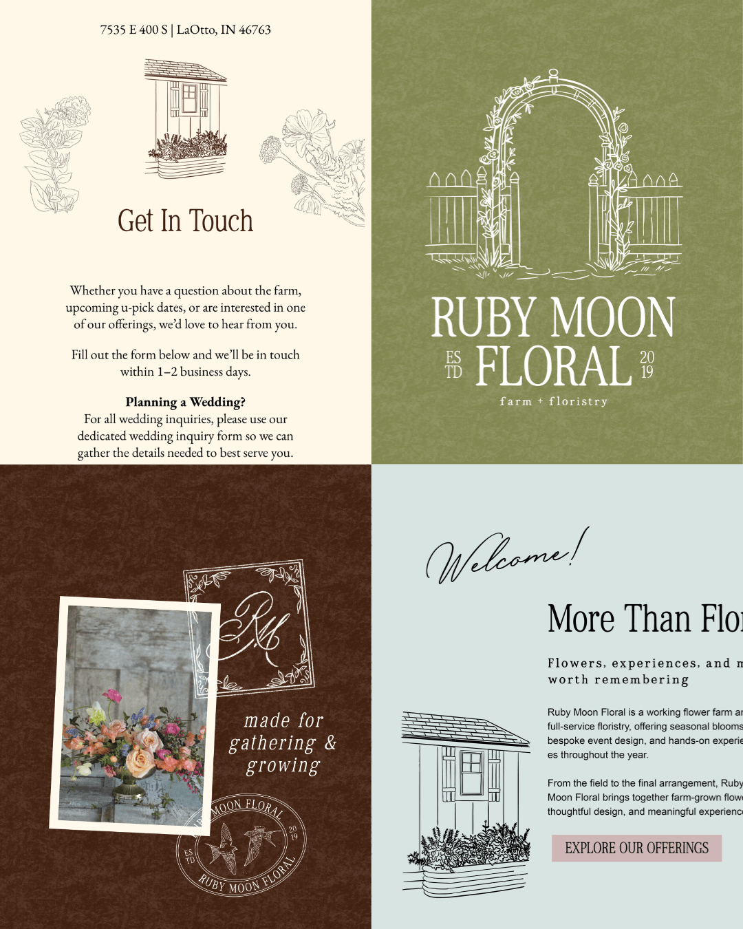 brand identity for florist