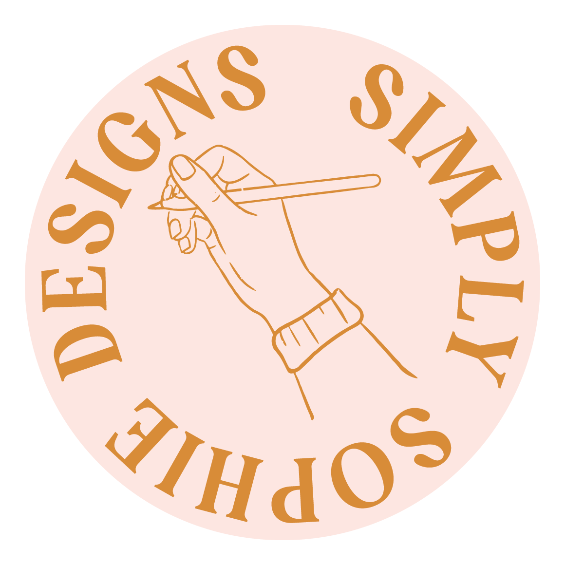 Submark logo for Simply Sophie Designs, a brand strategist specializing in small business branding and Squarespace website design.