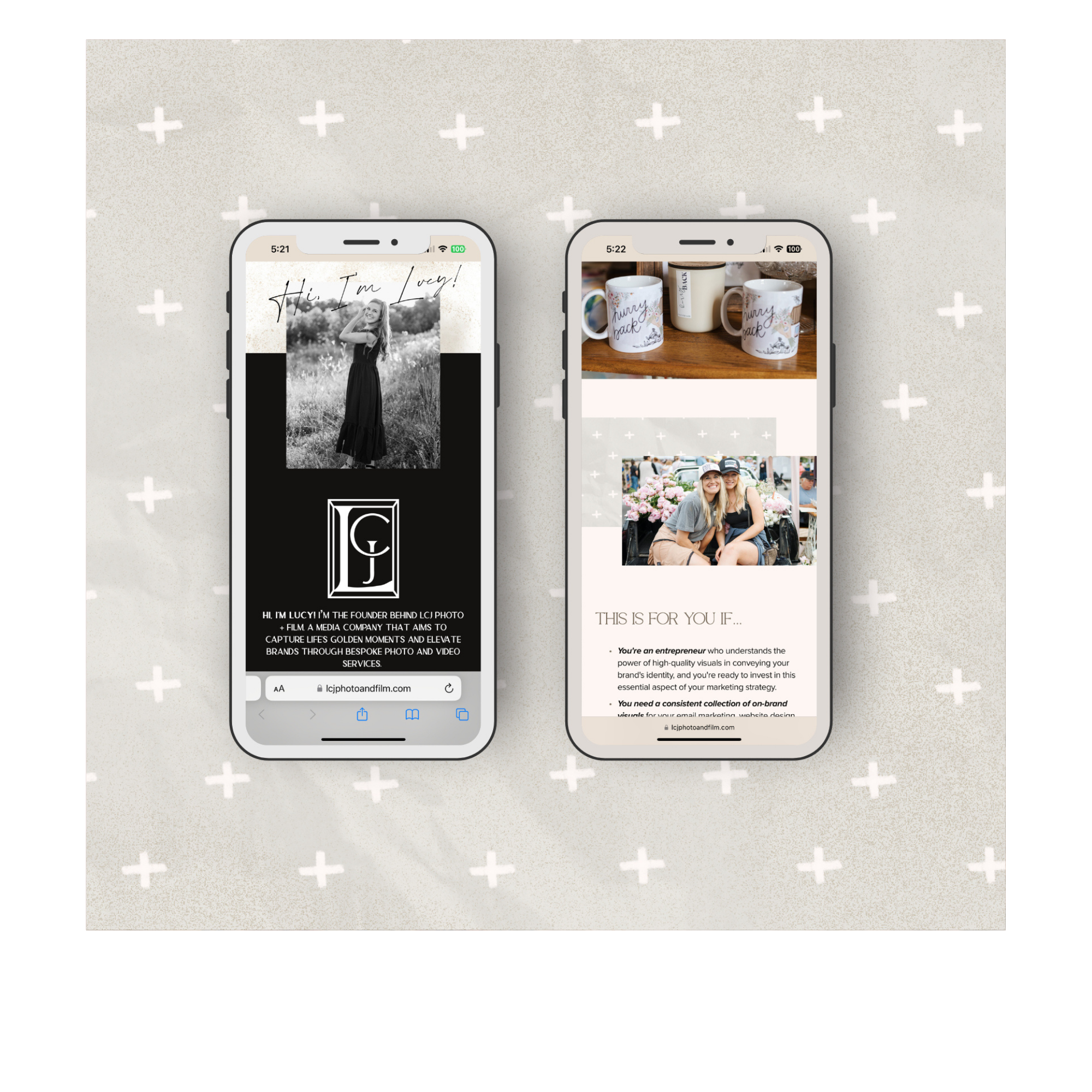 Photographer + Videographer Brand Design