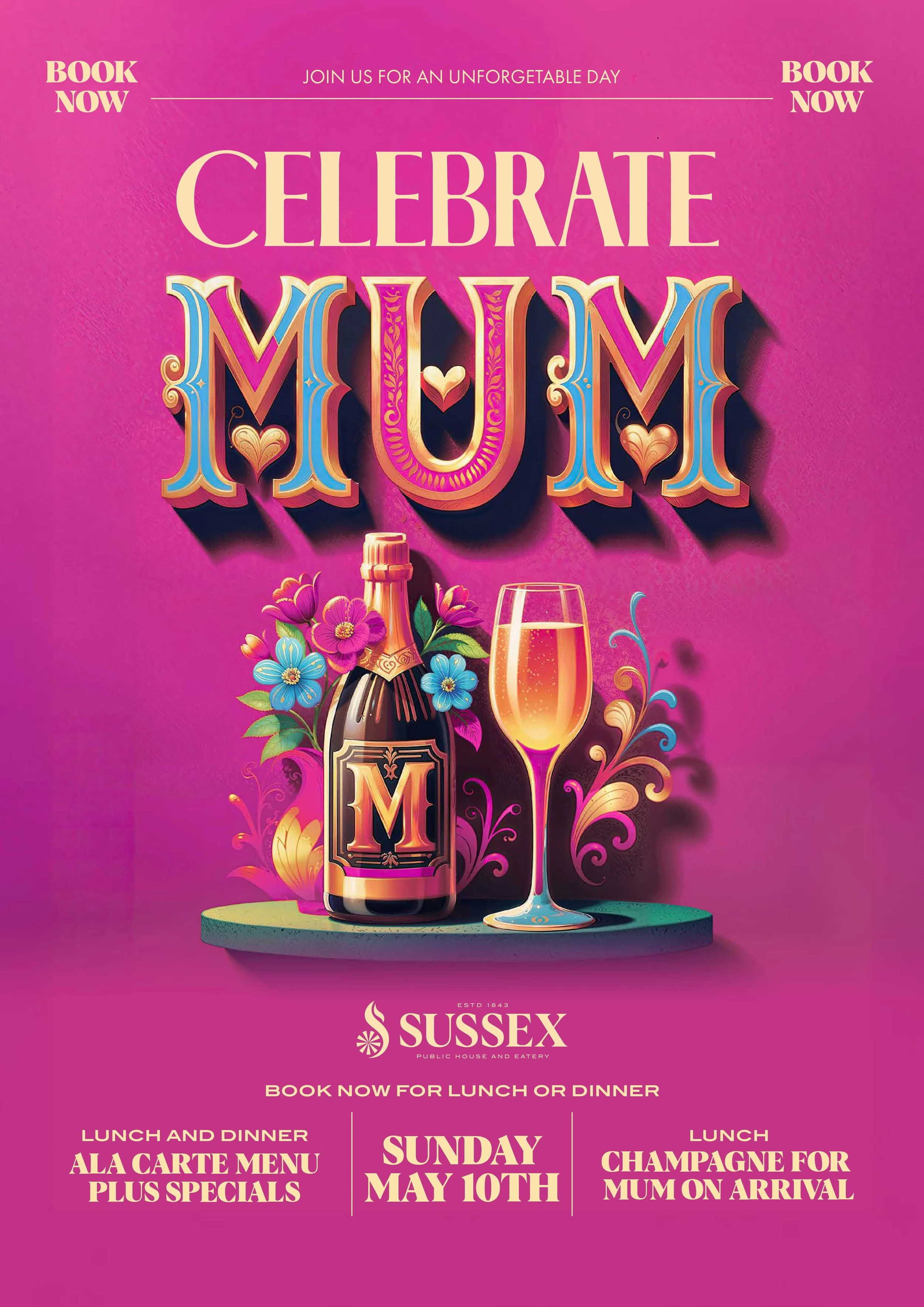 Mother’s Day at The Sussex Hotel Walkerville.