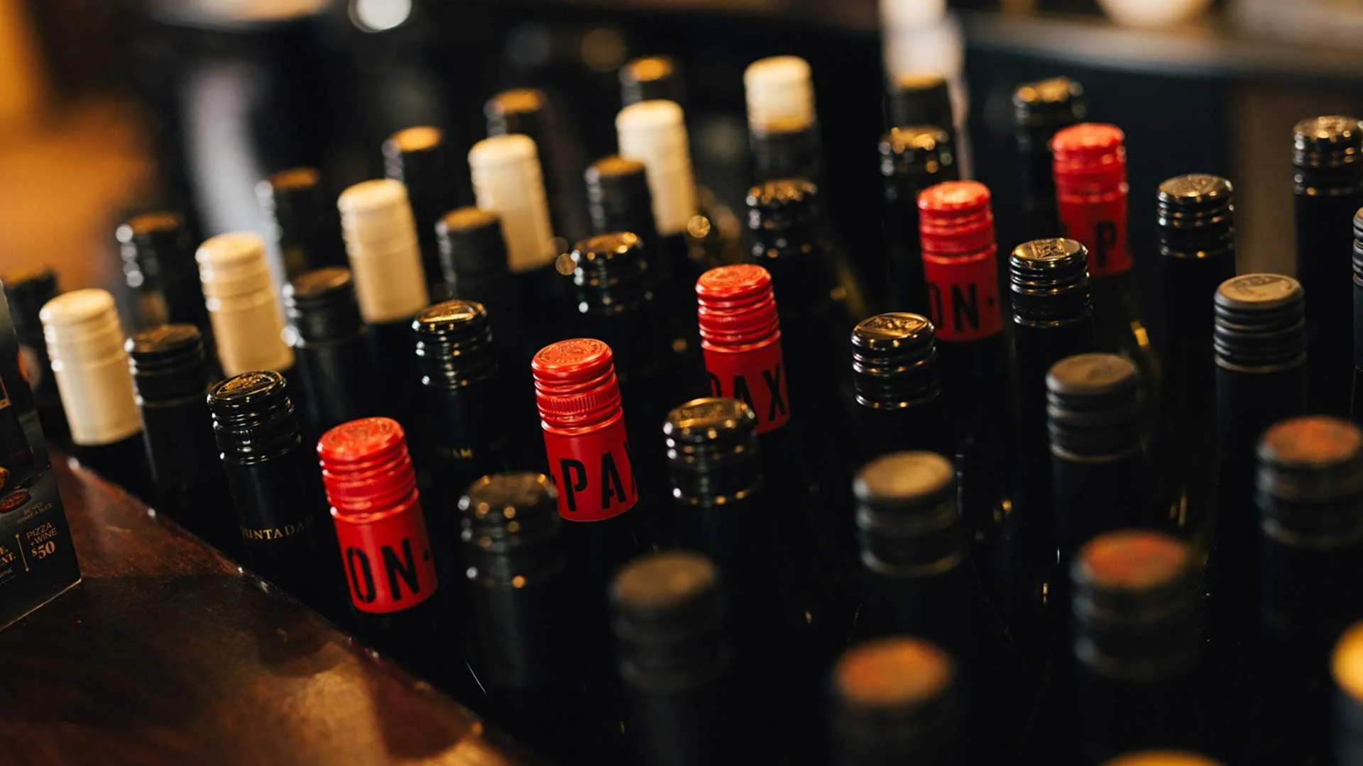 selection of wines available