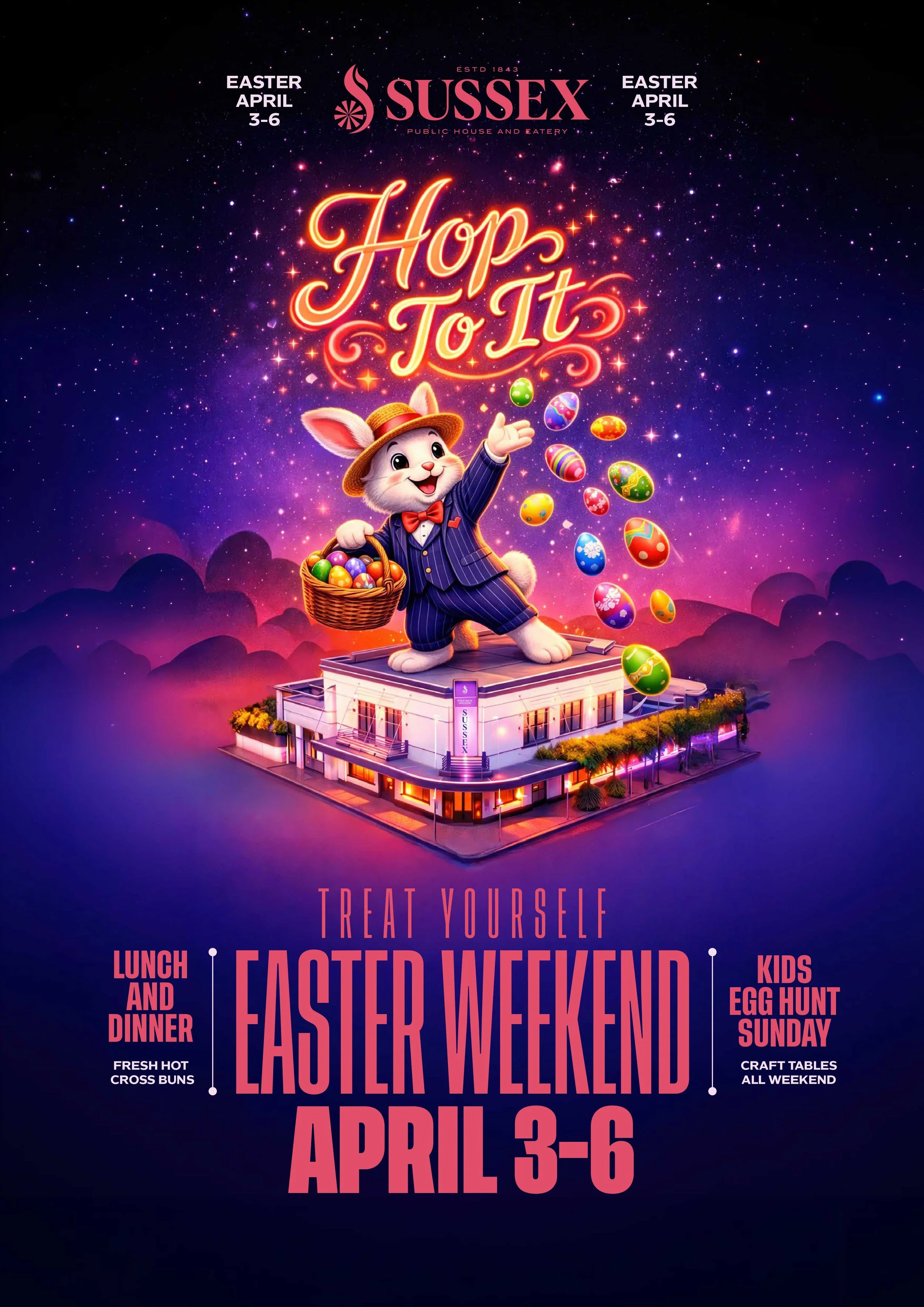 Sussex Hotel Easter Weekend April 3-6 | Town of Walkerville
