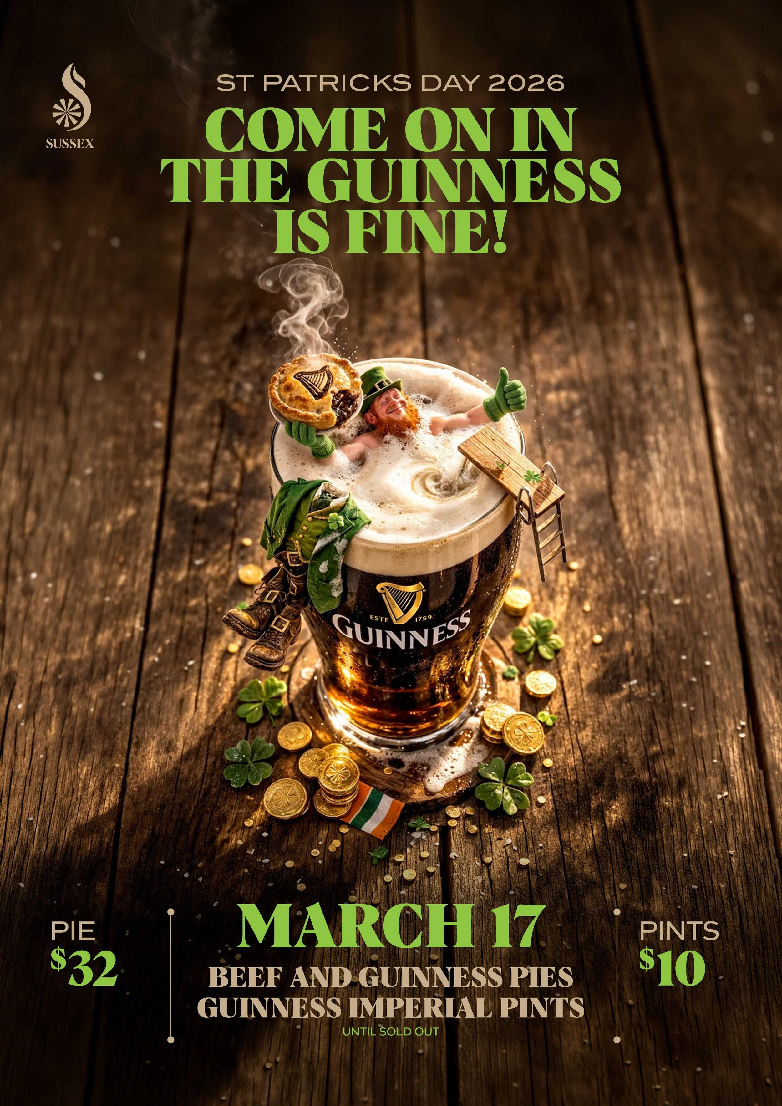 Sussex St Patricks Day Specials March 17 | Town of Walkerville