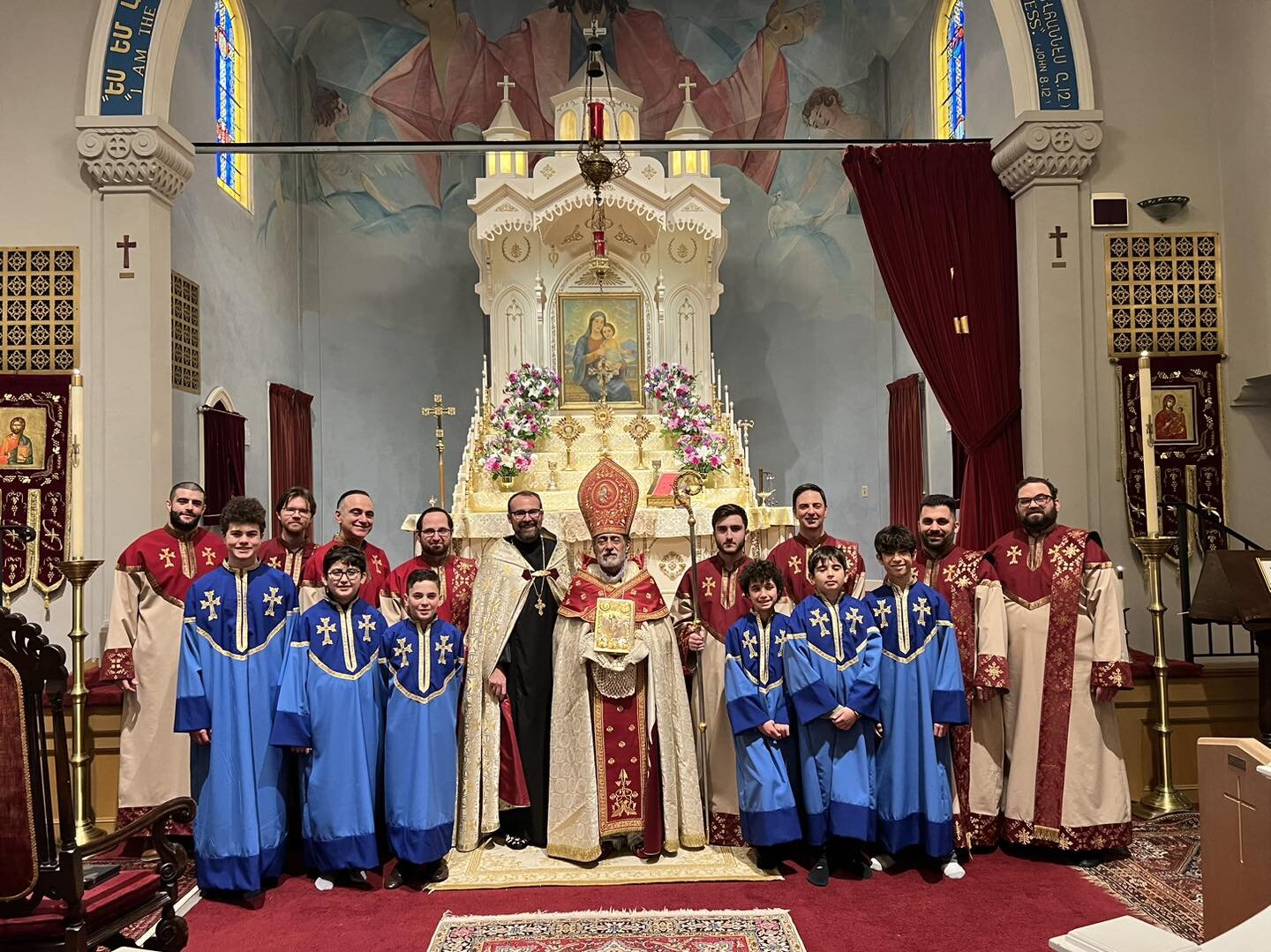 Today St John Armenian Apostolic church parish with the help of Archbishop Derderian and Father Mesrop Ash remembered Archbishop Aris Shirvanian and his contributions to the church, the parish, Armenia in the time of need but also  his efforts in hel