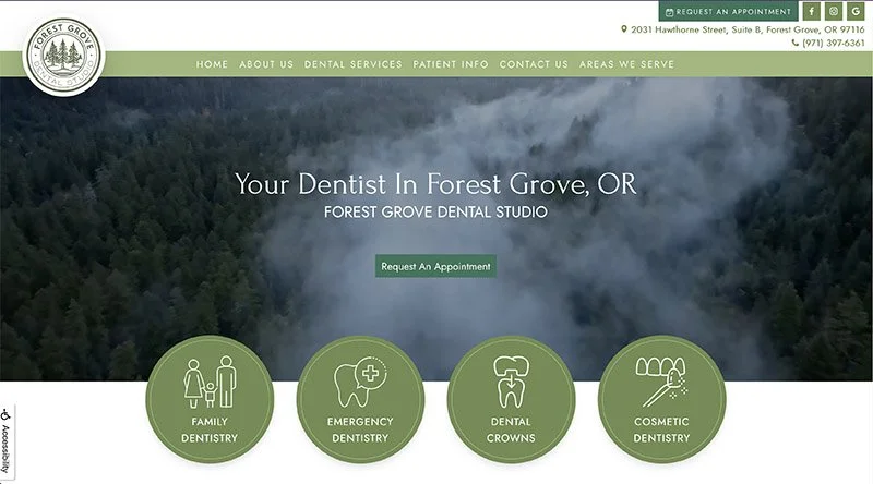 Preview screen capture of Forest Grove Dental Studio