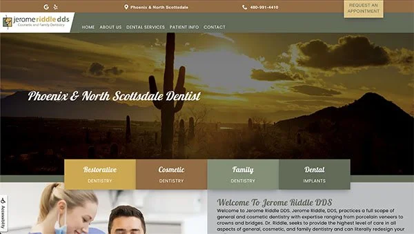 Jerome Riddle DDS Website Thumbnail