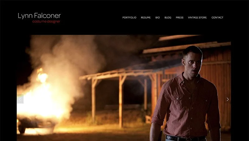 Lynn Falconer Costume Designer website screen capture