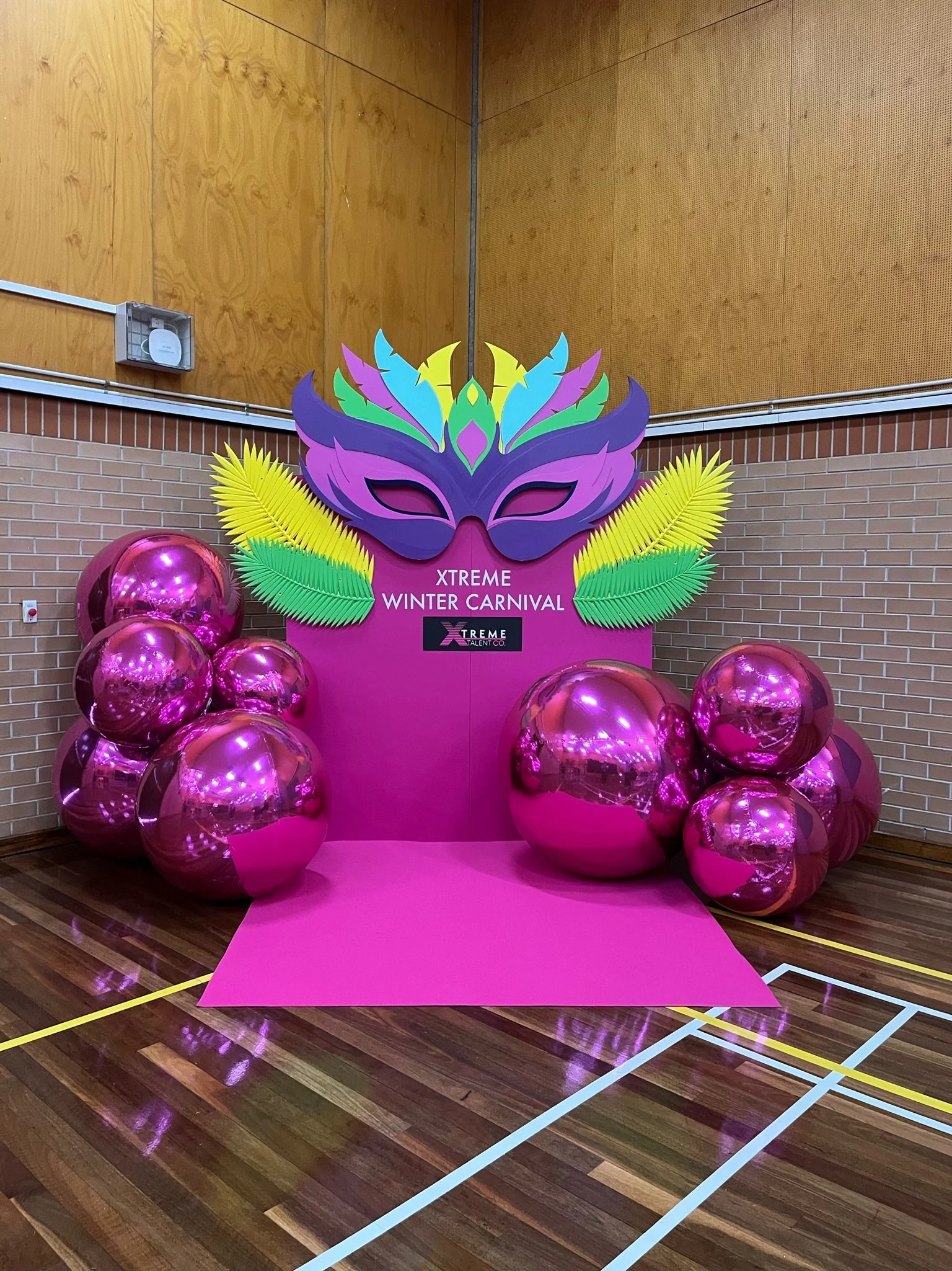 pink shiny ball with backdrop.JPG