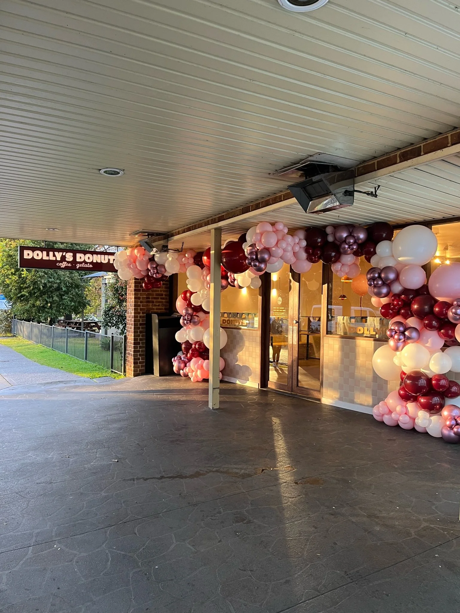 outdoor corporate bespoke balloon garland.JPG