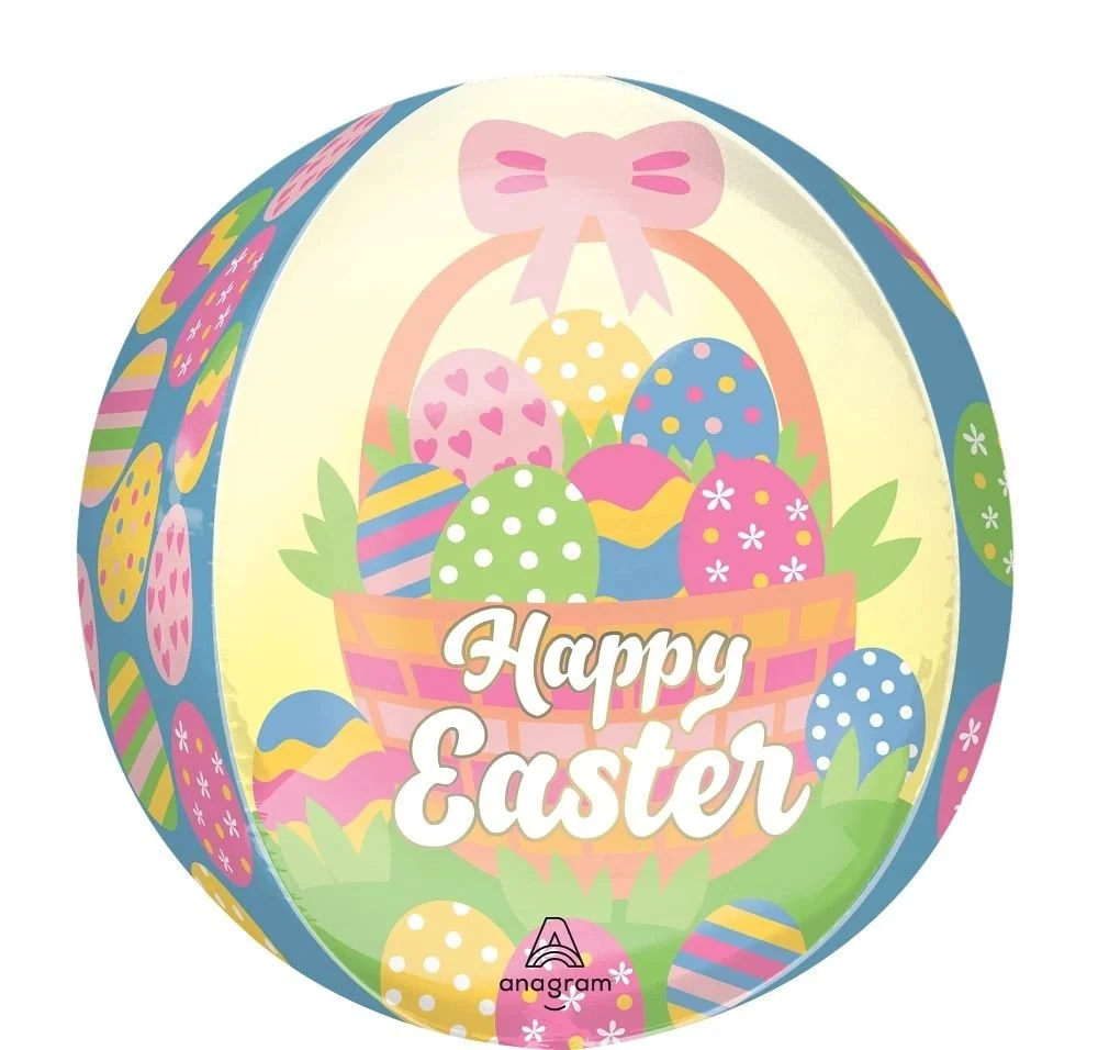 Happy Easter - Egg Basket Helium Balloon