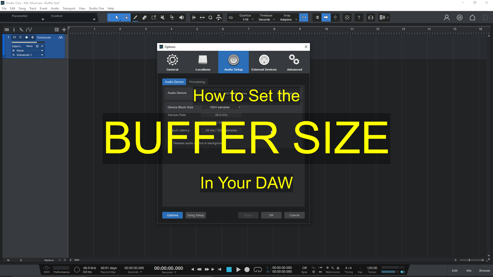The Right Buff: How to Set the Buffer Size in Your DAW For Recording and Mixing