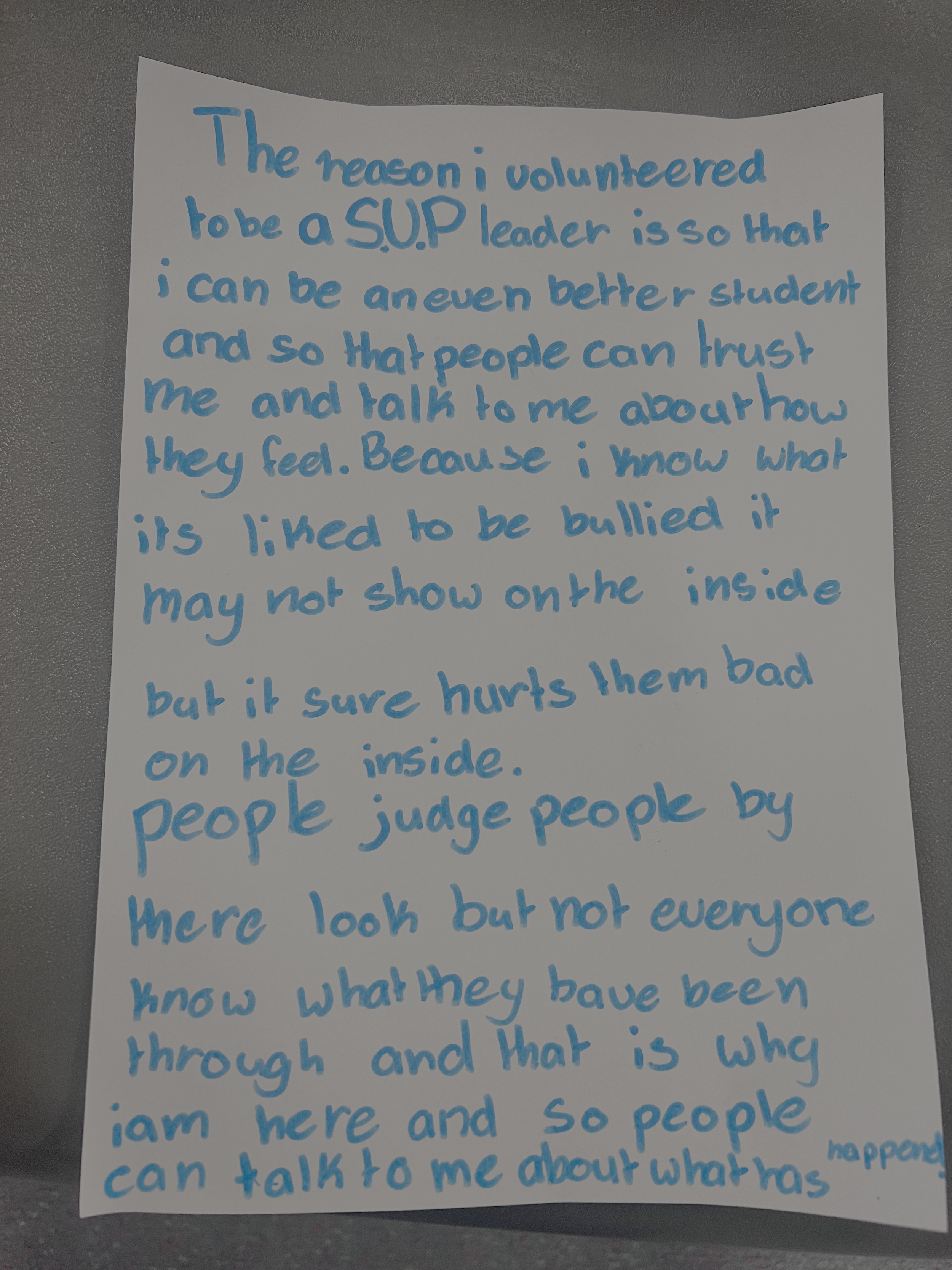 Why Do Students Become SUP Leaders?