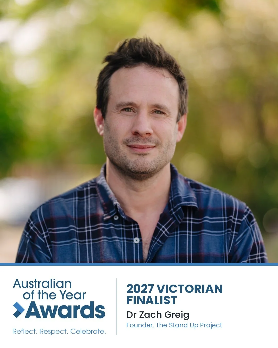 Dr Zach Greig named a Victorian nominee for 2027 Australian of the Year
