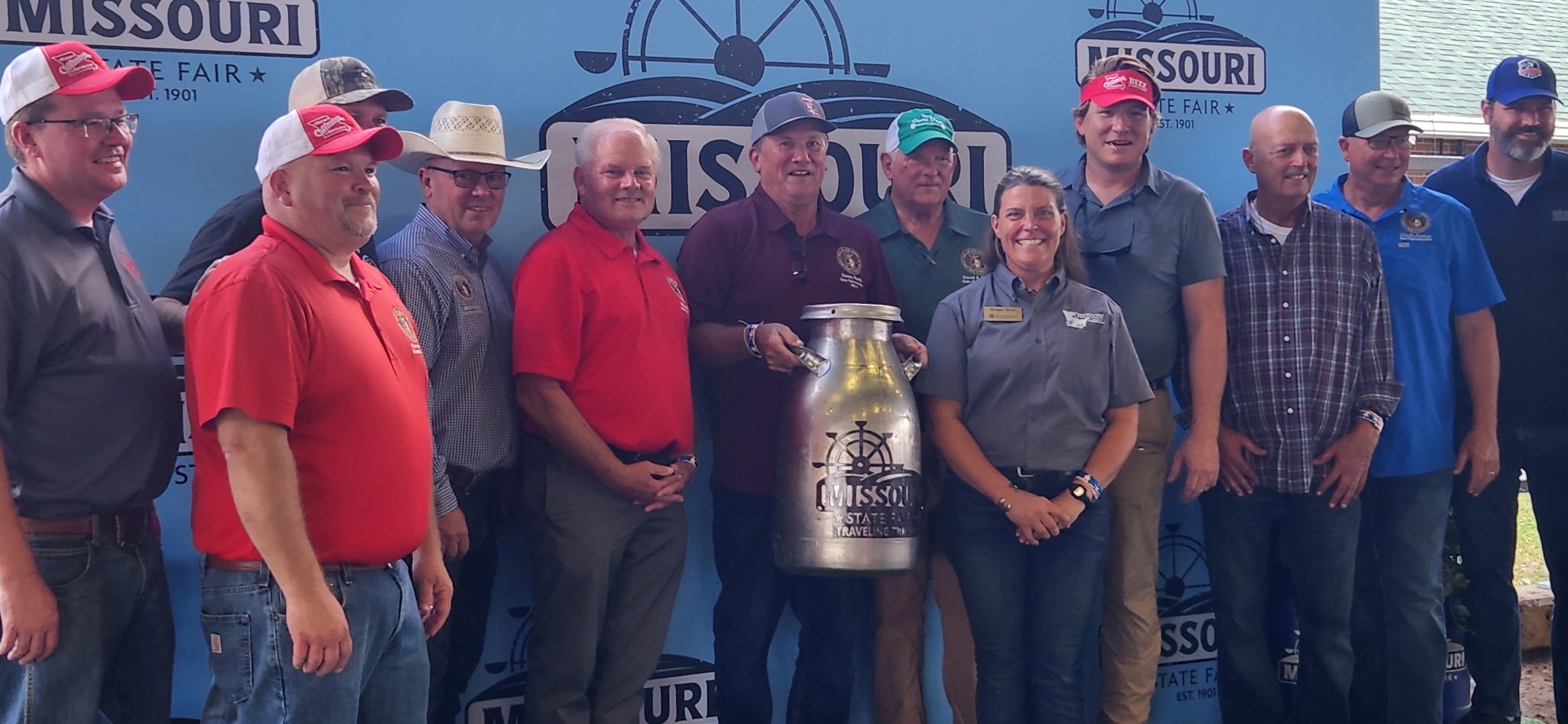 Some of the participants pose with the winner, Danny Busick, State Representative from the 162nd in Northeast Missouri.