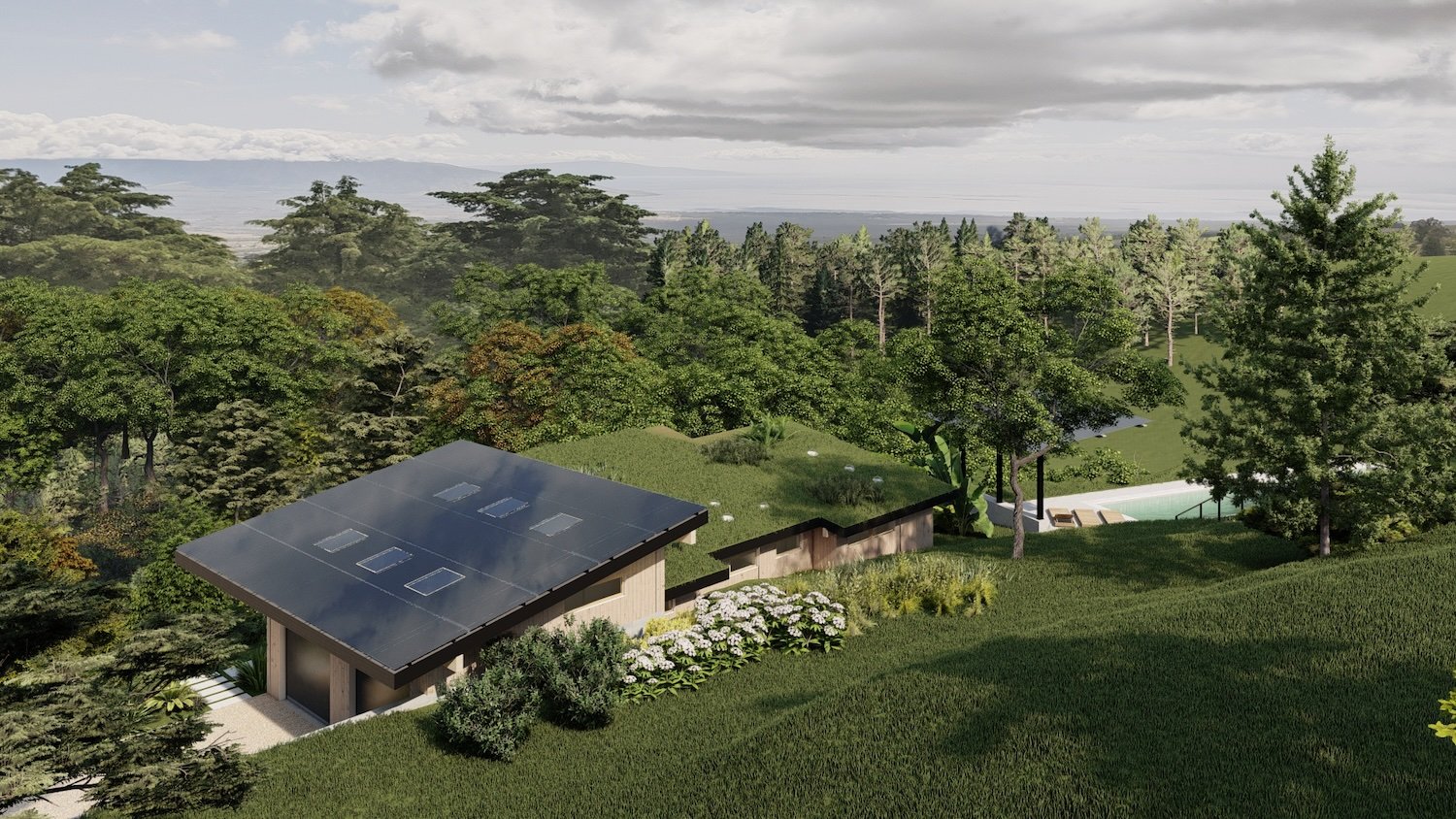 Beautiful view of Solar Powered Off-Grid Luxury Villas