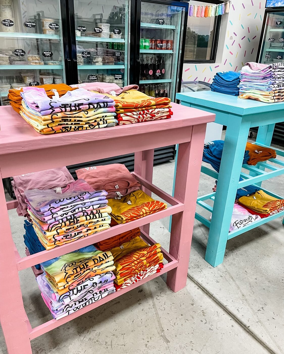 The marketplace just got some more color 🥰 FATD logo shirts, &ldquo;Love, Peace, and Bacon Grease,&rdquo; and &ldquo;Bakers Gonna Bake&rdquo; shirts! In alllll the colors of course!