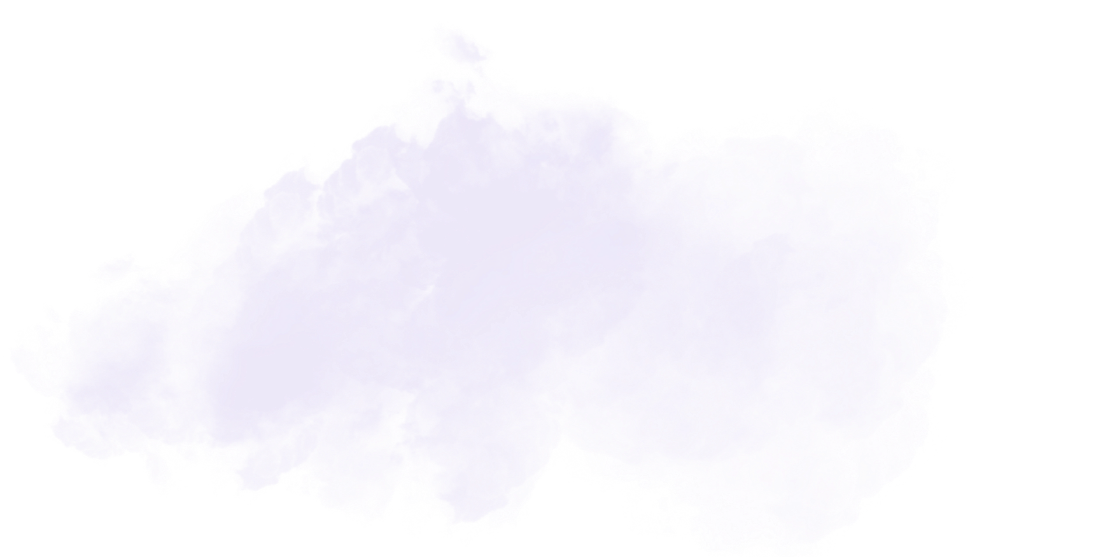 Light purple watercolor splash on a transparent background.