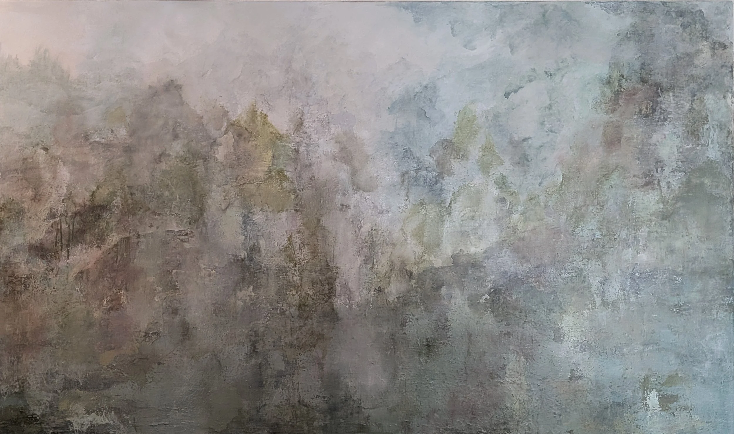 RUMBAUGH INTO THE MISTS 60x36 in Mixed Media $2000.jpg