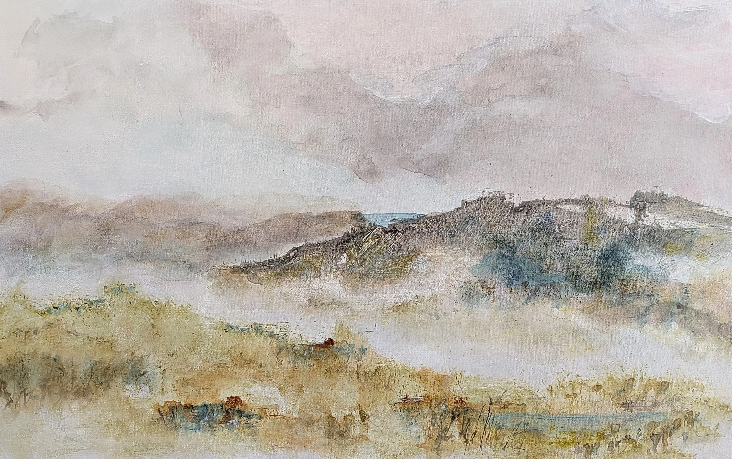 MORNING GLORY Eve Rumbaugh Mixed Media 30X20 in. $700.jpg