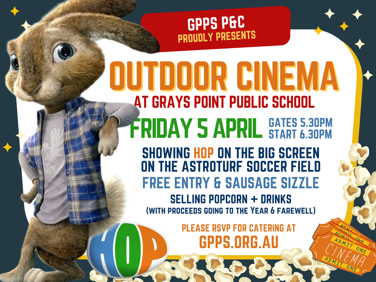 hop movie night — Grays Point Public School P&C