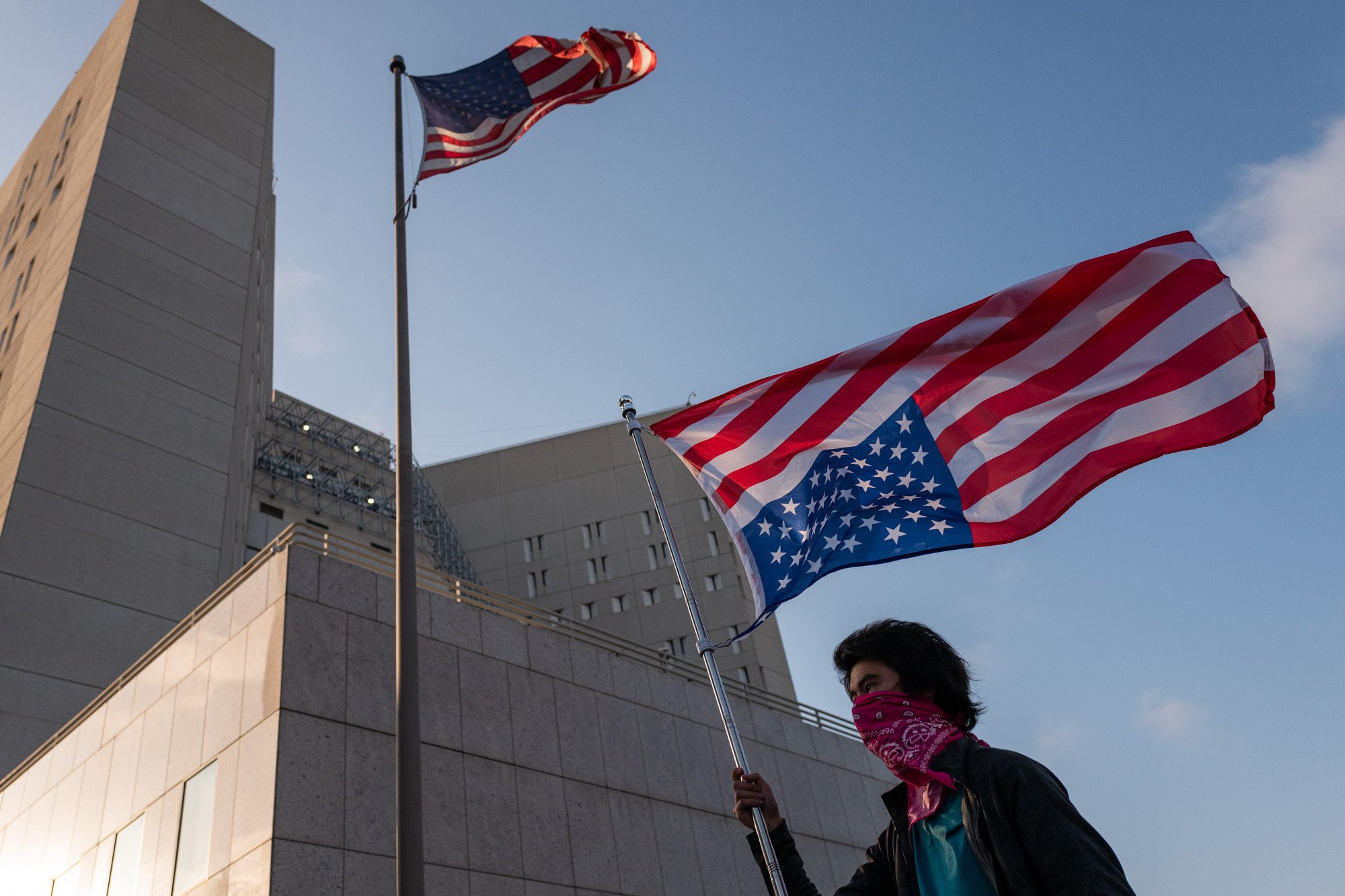 Anti-ICE protest outside the Metropolitan Detention Center in downtown. Los Angeles, CA, USA (6/6/25)