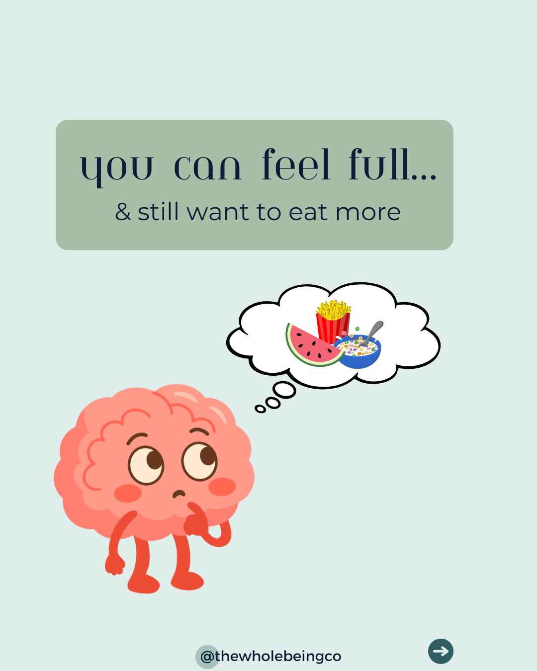 Why You Can Feel Full but Still Want to Eat