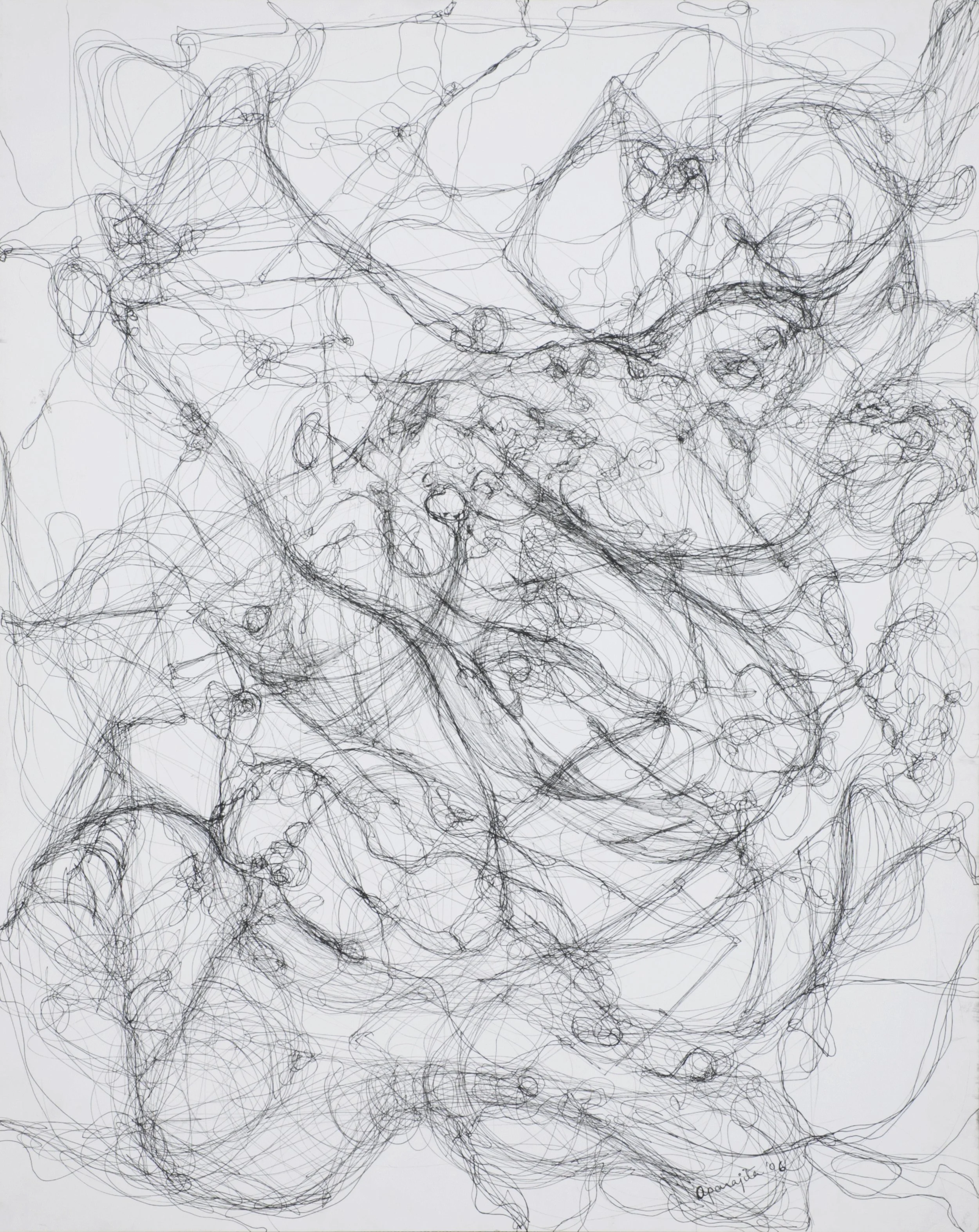  “Intricate Routes”,
Pen & Ink on paper,
18” X 24”, 2006